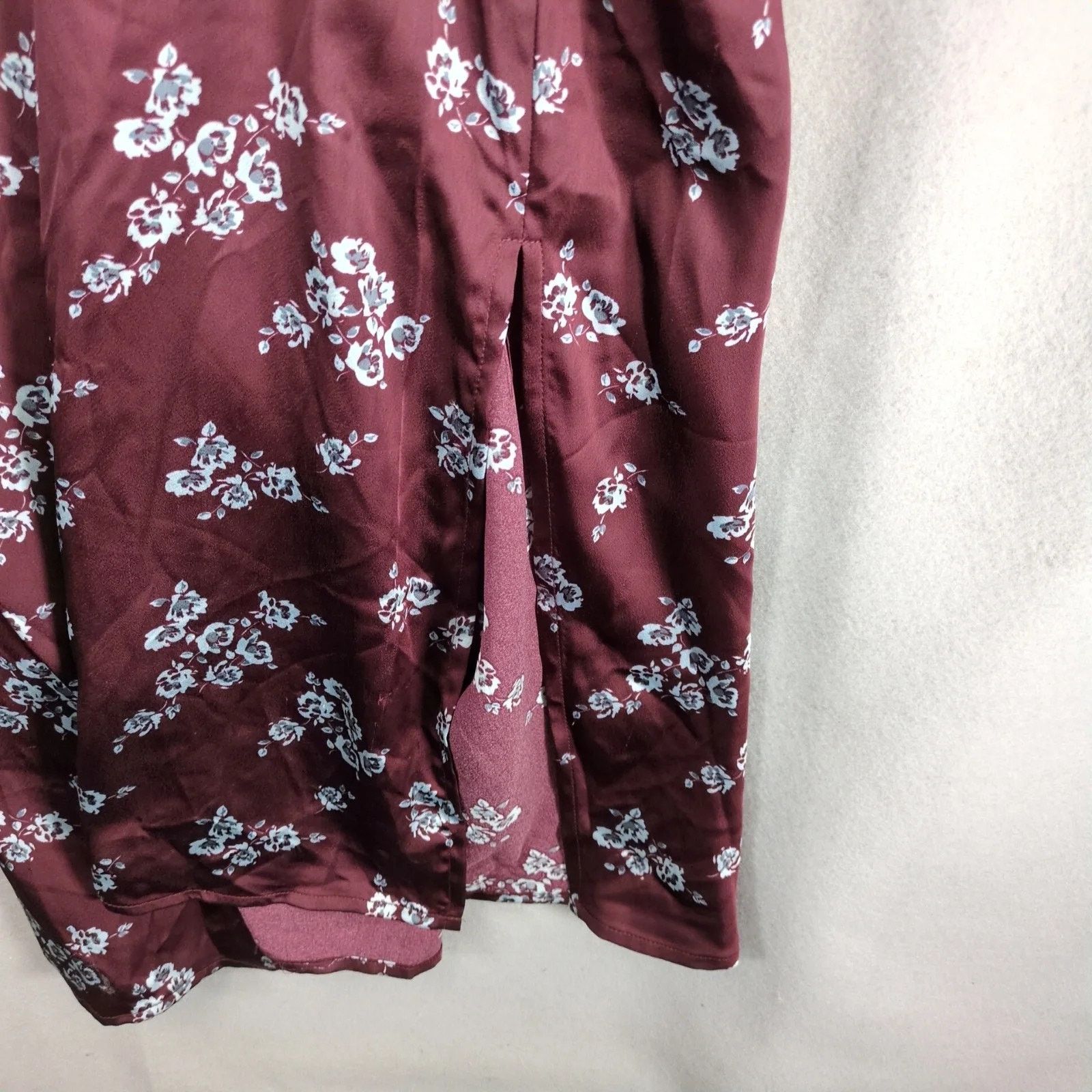 Other NWT A New Day Purple Blue Floral Satin Midi Dress XXL Size XXL / US 16-18 / IT 52-54 - 7 Thumbnail