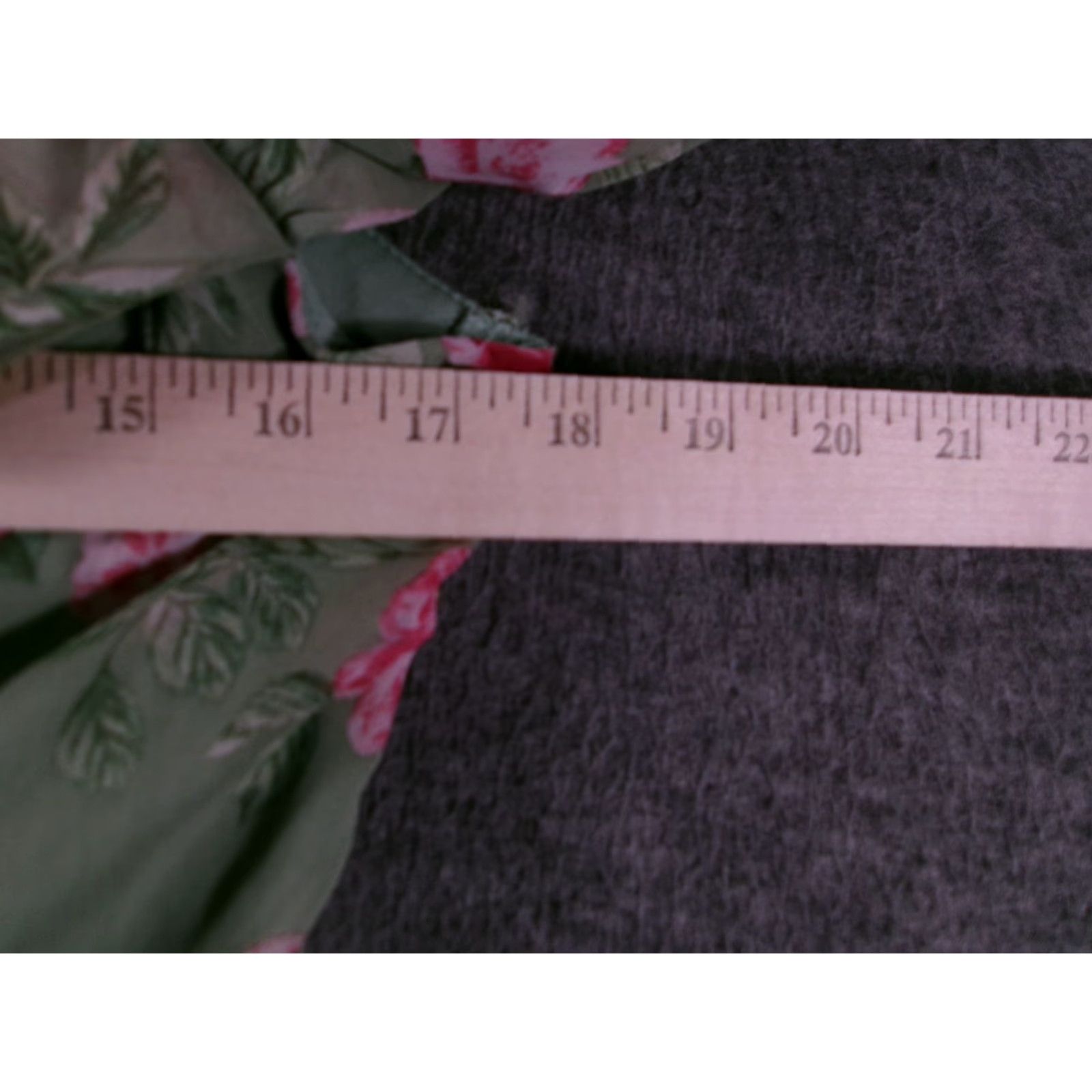 Vintage VINTAGE City Studio Dress Womens 11/12 Green Pink Floral Off Shoulder Spaghetti Strap Size L / US 10 / IT 46 - 3 Thumbnail
