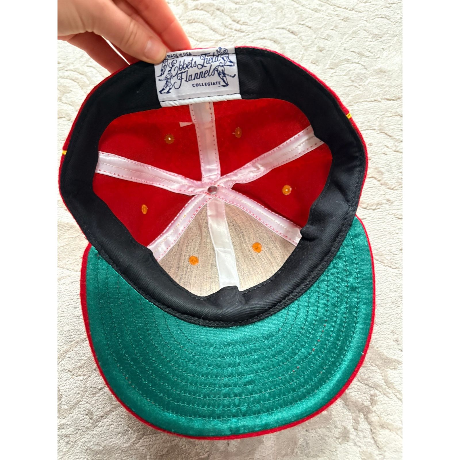 Ebbets Field Flannels Ebbets Field Flannels Maryland Terps 1962 Wool Cap 7 1/2 Size ONE SIZE - 6 Thumbnail