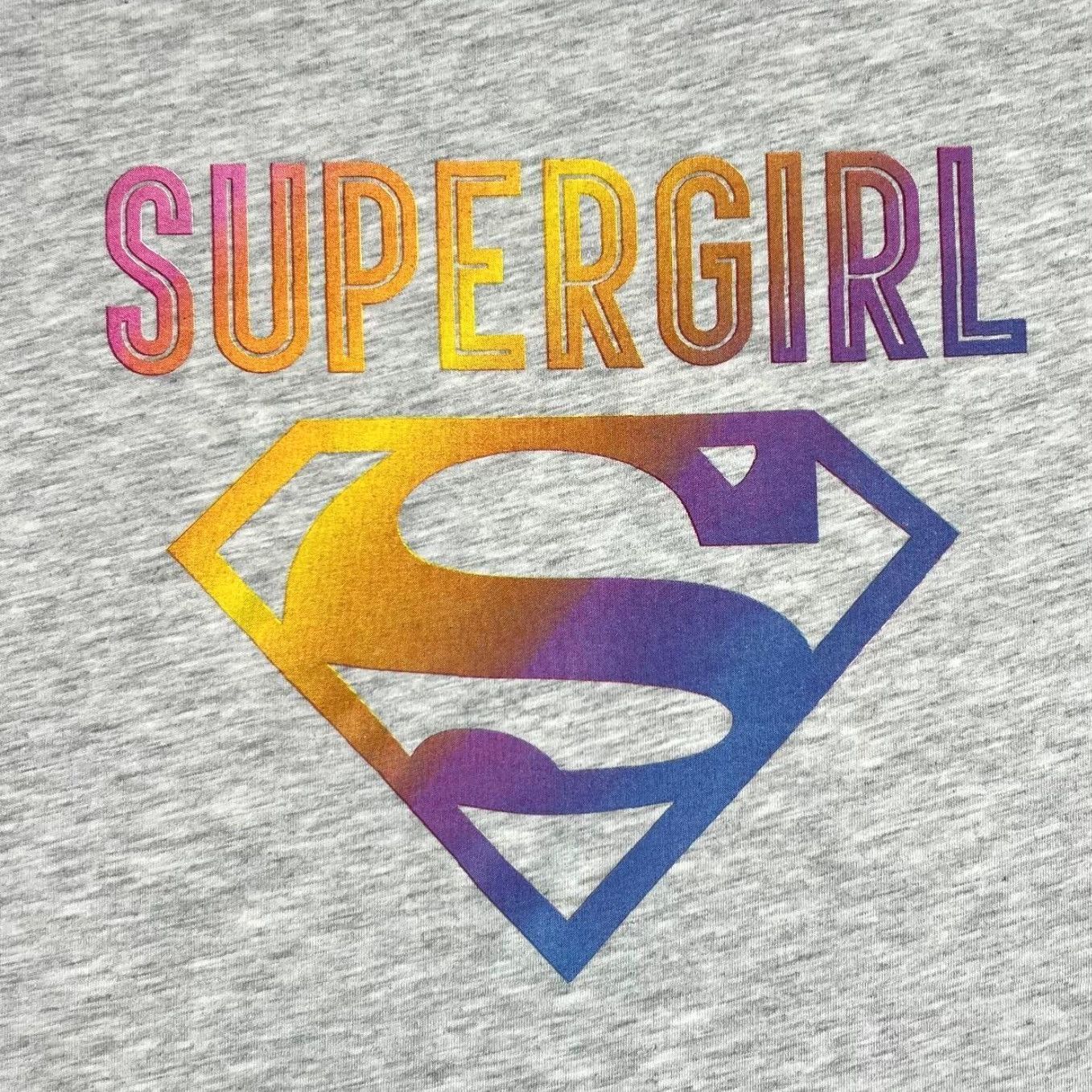 DC Comics DC Comics SUPERGIRL Graphic Wide Neck T-Shirt Womens Small Grey Short Sleeve Graphic logo spellout print 90s style Womens Size S / US 4 / IT 40 - 2 Thumbnail