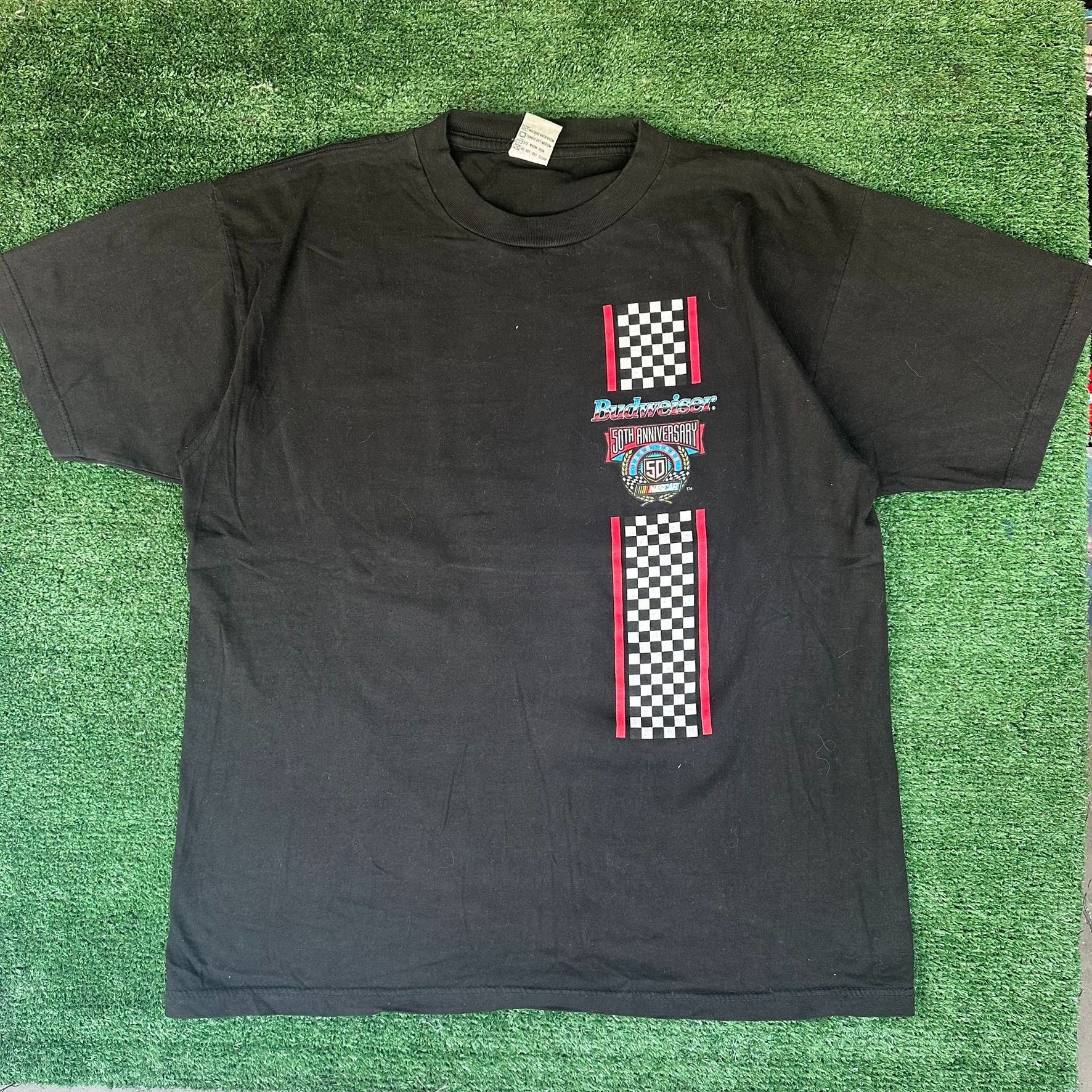 Budweiser Vintage 90s NASCAR Budweiser Racing T-Shirt 1998 Grunge Stre Size US L / EU 52-54 / 3 - 5 Thumbnail
