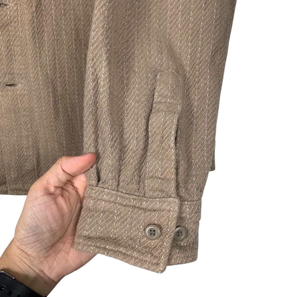 Japanese Brand DRUG STORE’S Striped Shirt Jacket #2288-C101 Size US L / EU 52-54 / 3 - 13 Thumbnail