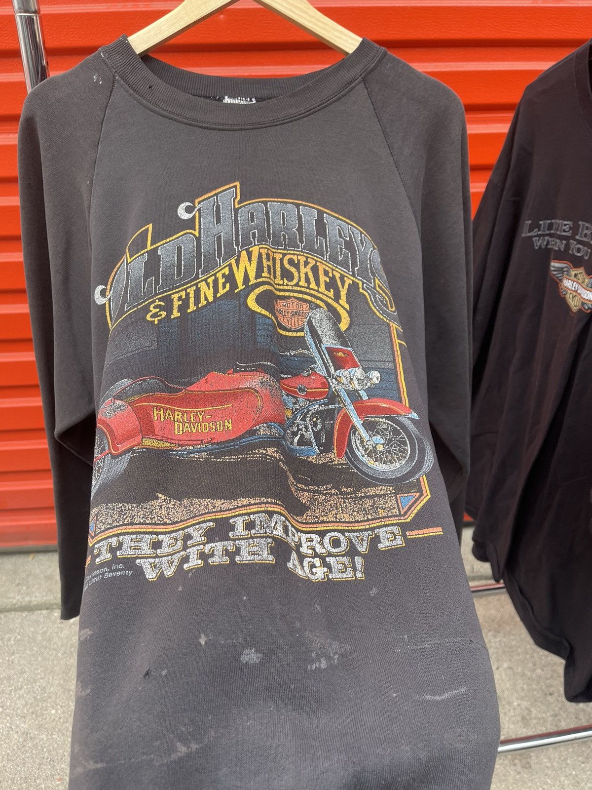 Japanese Brand Vintage 80’s Harley Davidson Crewneck Size US XL / EU 56 / 4 - 4 Thumbnail