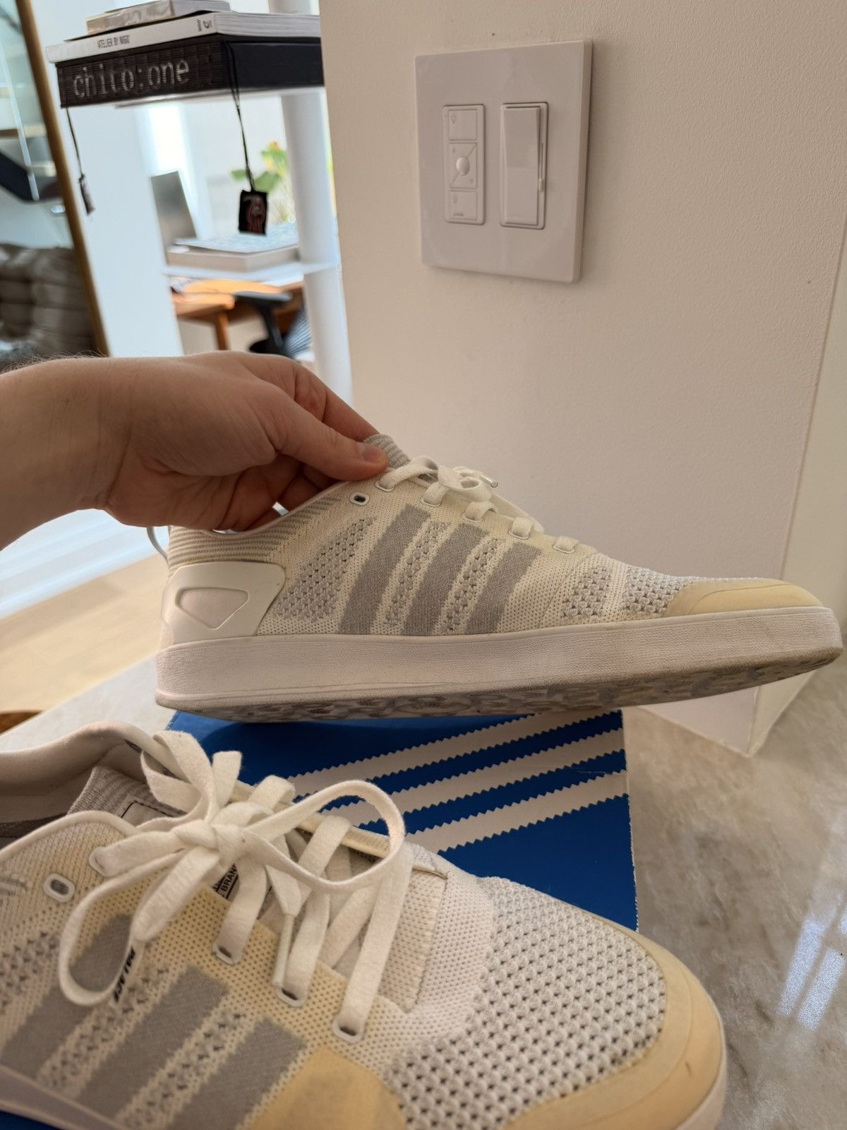 Adidas × Palace Adidas Palace Pro Primeknit White Size US 10.5 / EU 43-44 - 13 Thumbnail