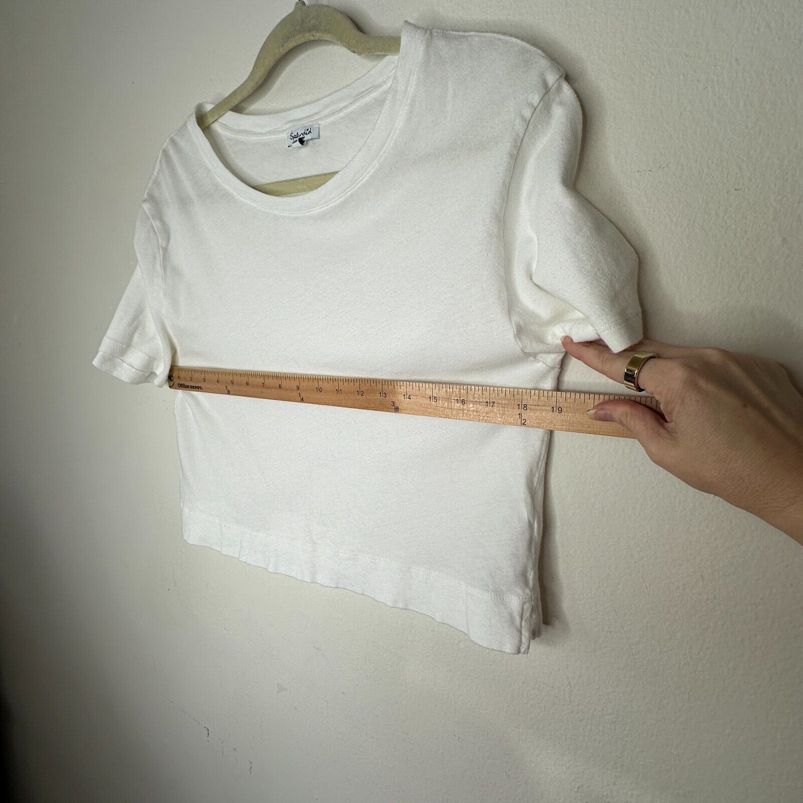 Splendid Splendid White Short Sleeve Round Neck Wide Hem Crop Tee M Size M / US 6-8 / IT 42-44 - 8 Thumbnail