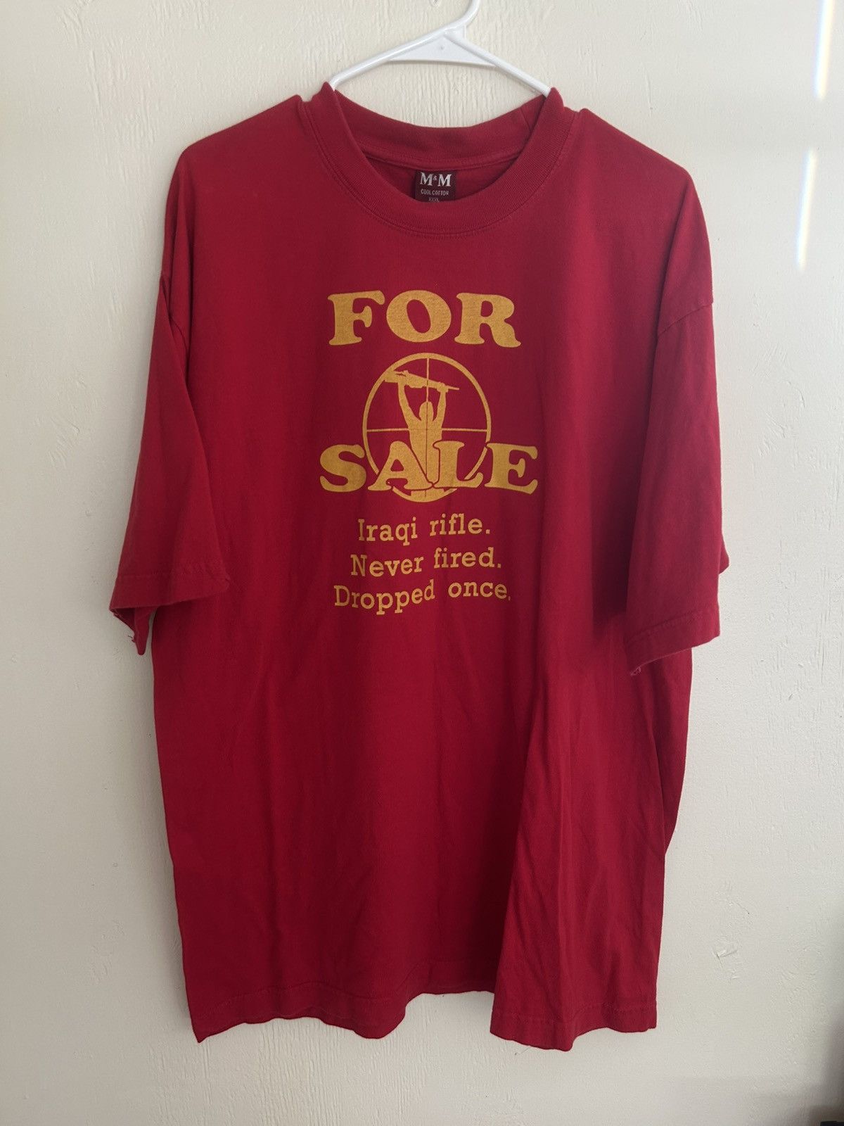 Vintage Vintage Iraqi Rifle For Sale Funny War Graphic T-shirt Size US XXL / EU 58 / 5 - 2 Thumbnail