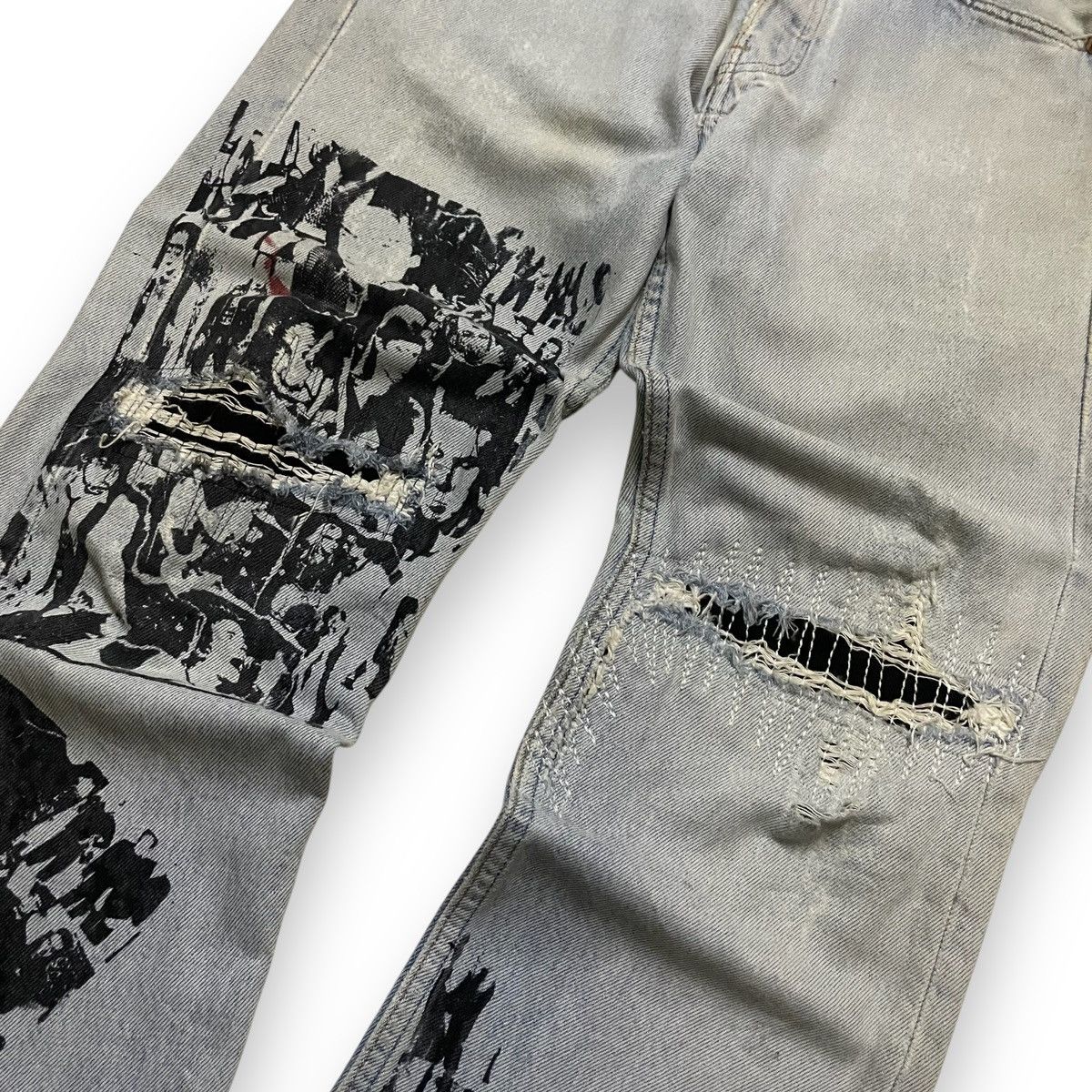 If Six Was Nine ORIGINAL LEVIS 501 USA X SEX PISTOL RARE COLLECTION (28×39) Size US 28 / EU 44 - 4 Thumbnail
