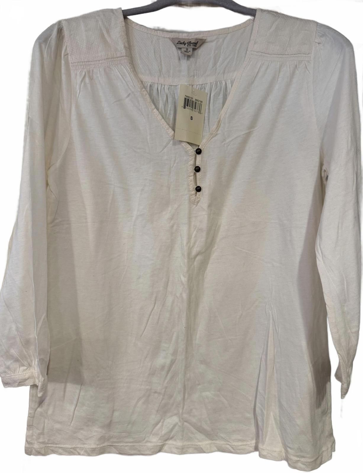 Lucky Brand NWT Vintage Y2K Cotton/Modal Top Size S / US 4 / IT 40 - 2 Thumbnail