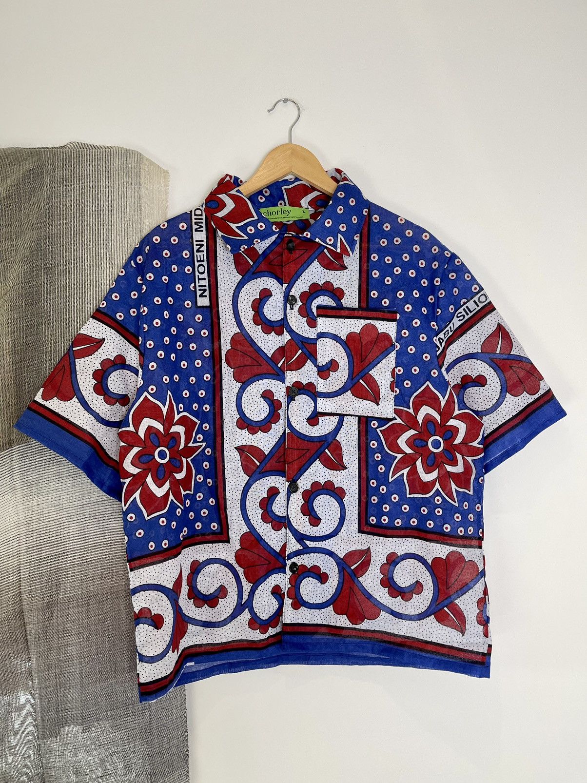 Chorley Ss24 handmade Indian print camp collar bowling shirt Size US L / EU 52-54 / 3 - 1 Thumbnail