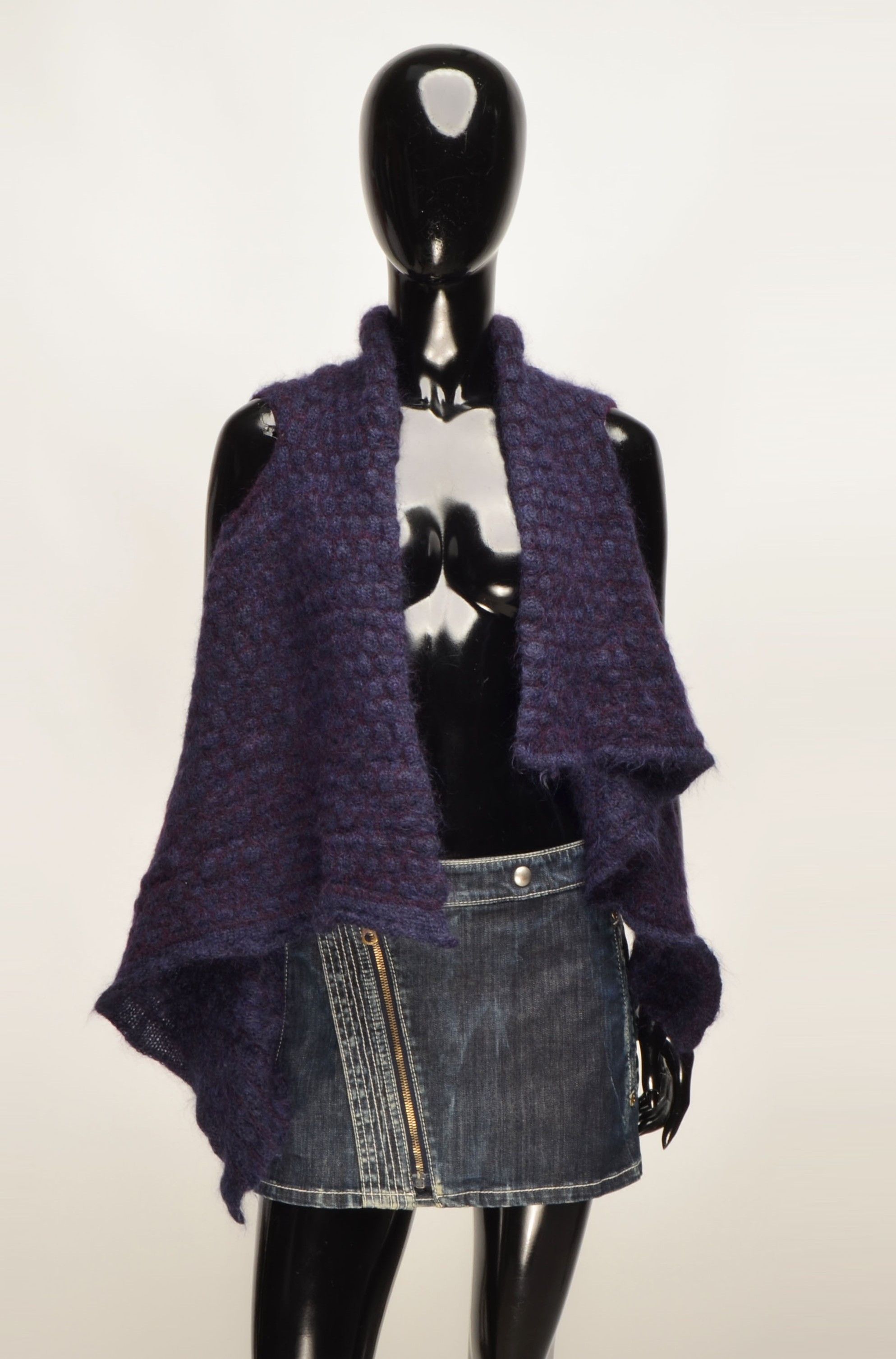 Sarah Pacini Sarah Pacini Avant Garde Super Kid Mohair Blend Vest Size ONE SIZE - 1 Thumbnail