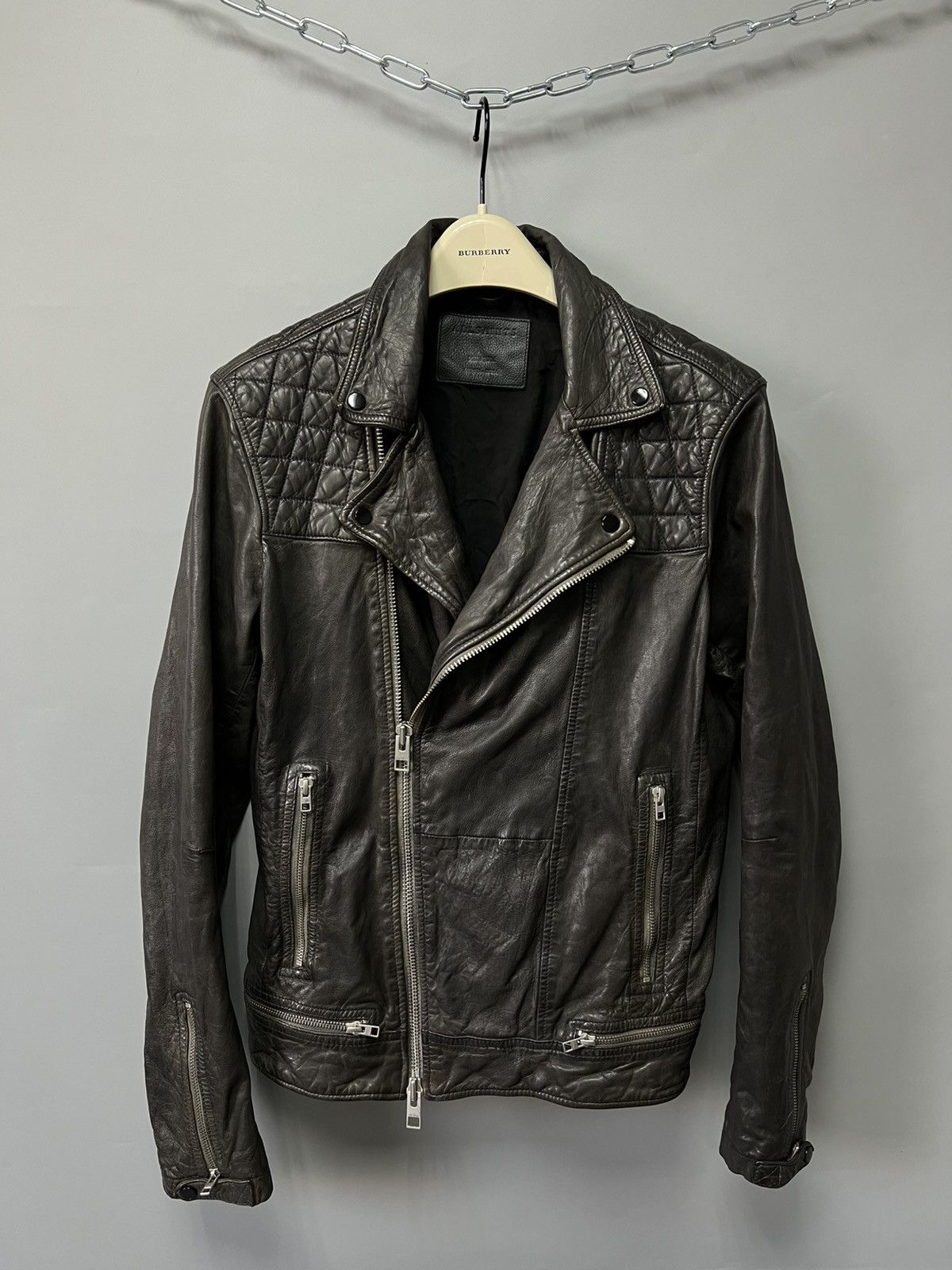 Allsaints Allsaints Conroy Leather Biker Jacket Men’s Size M Size US M / EU 48-50 / 2 - 1 Thumbnail
