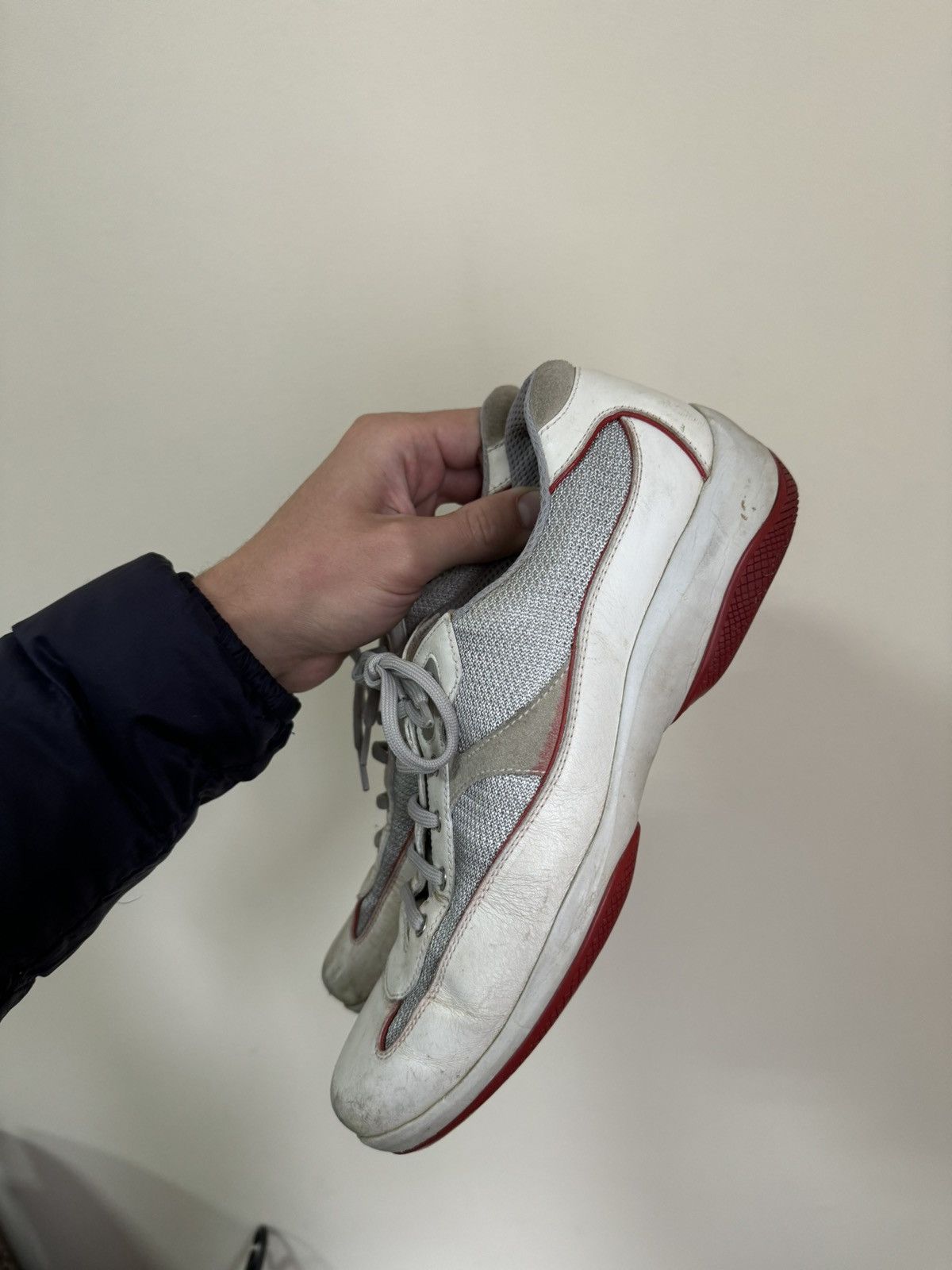 Prada Prada Vintage Leather Dirty Sneakers Size US 7 / EU 40 - 6 Thumbnail