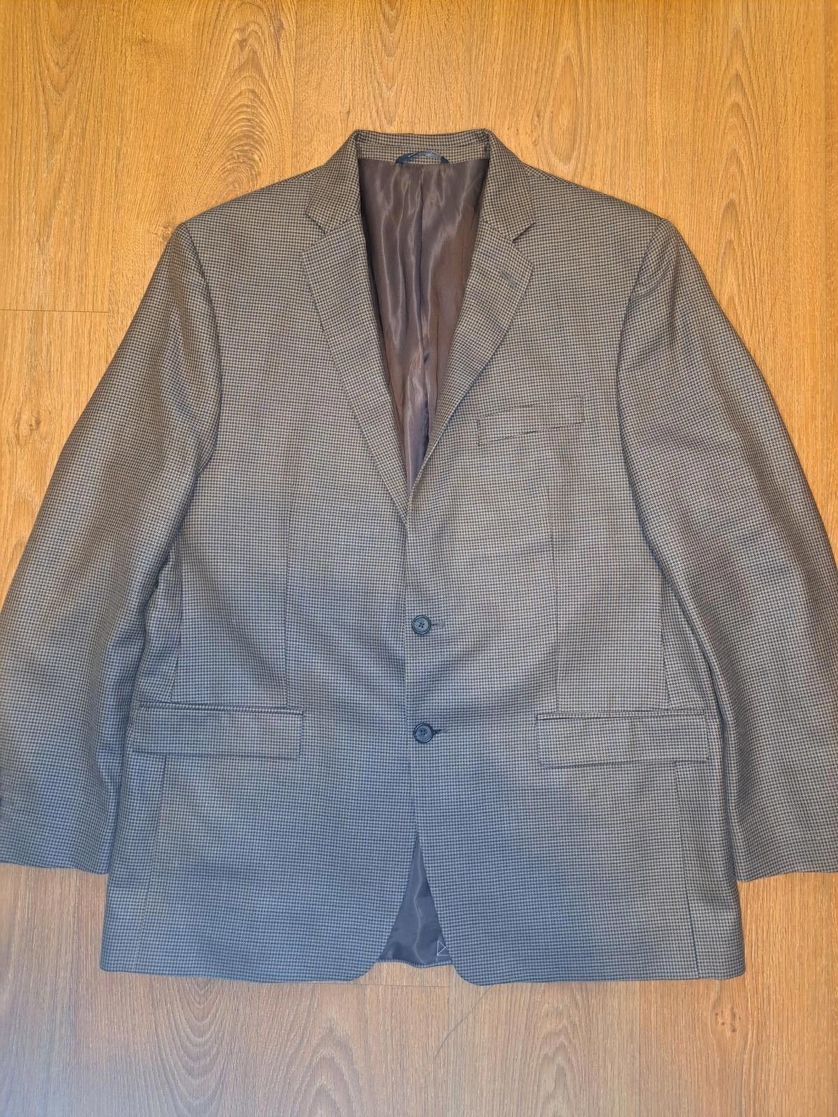 Polo Ralph Lauren NEW Ralph Lauren Sport Coat Mens 46L Brown Houndstooth Silk Size 46L - 1 Thumbnail