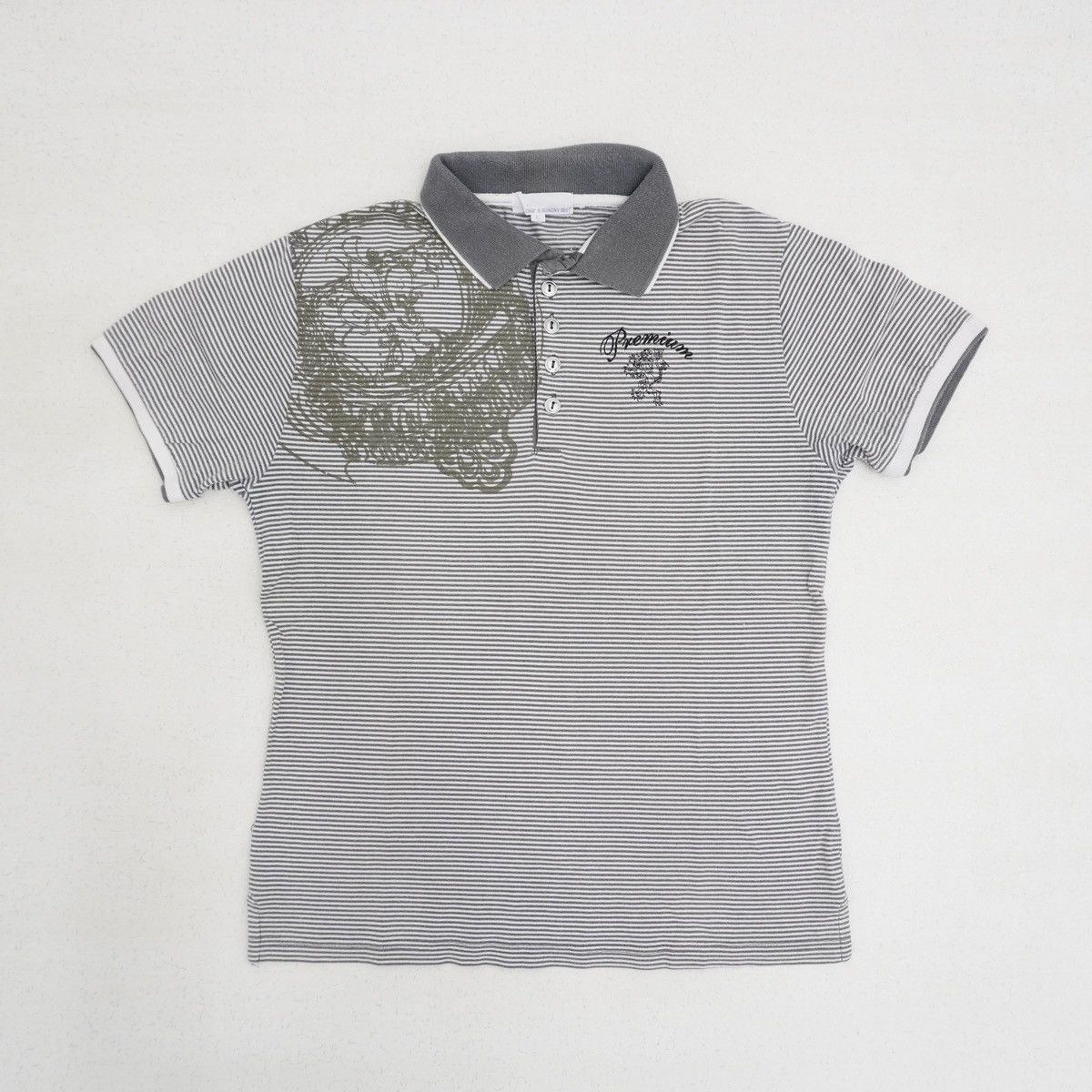 Japanese Brand Vintage Bohemian Striped Polo Tee Y2K Graphic Top Size US L / EU 52-54 / 3 - 1 Thumbnail