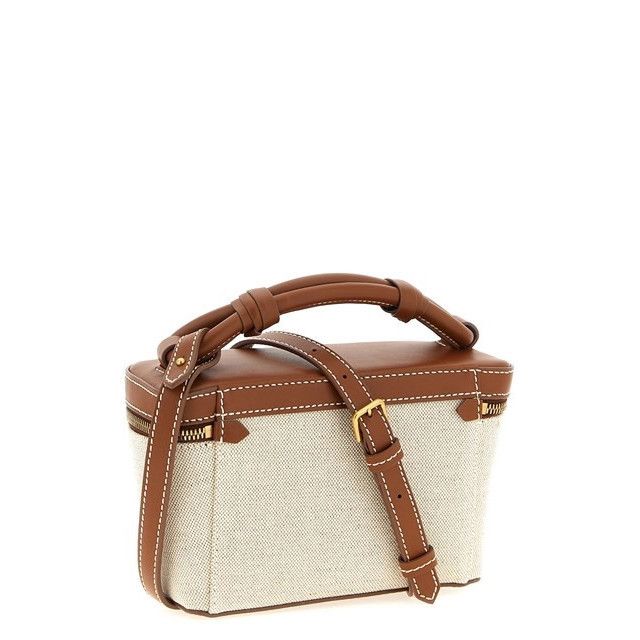 Balmain BALMAIN B-Army Brown Leather Top Handle Bag New Size ONE SIZE - 2 Thumbnail