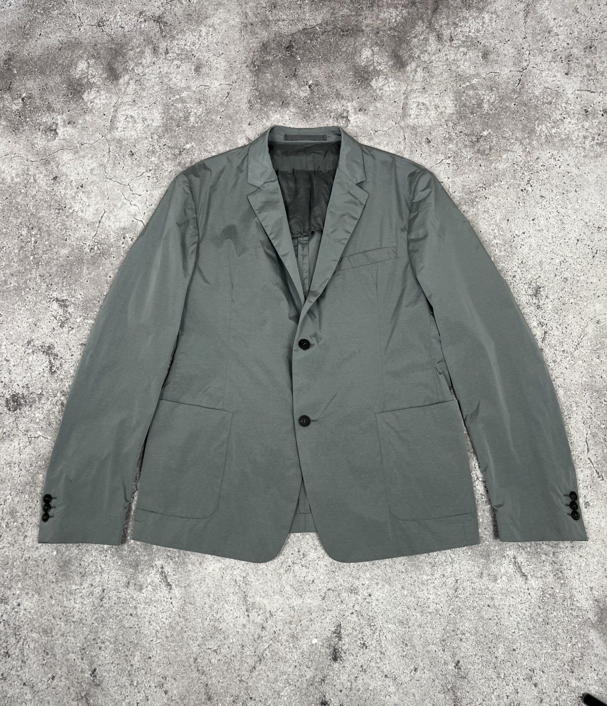 Prada Prada Men’s Nylon Blazer Jacket Sport Silver Size 54R - 1 Thumbnail