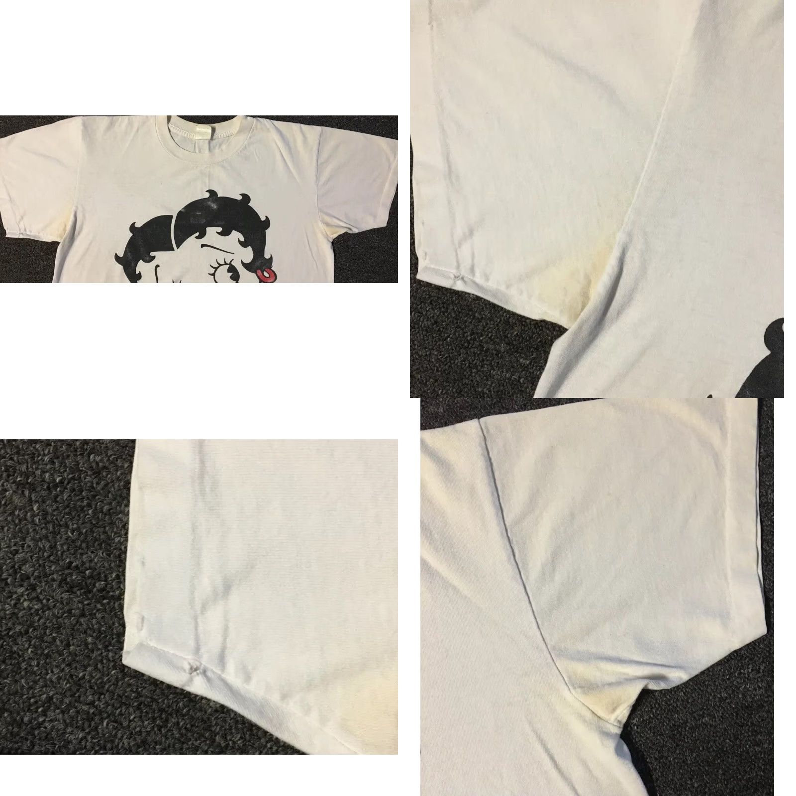 Vintage Vtg 90s Betty Boop Faded Las Vegas Shirt L Single Stitch Cartoon Funny TV Grunge Size US L / EU 52-54 / 3 - 8 Thumbnail