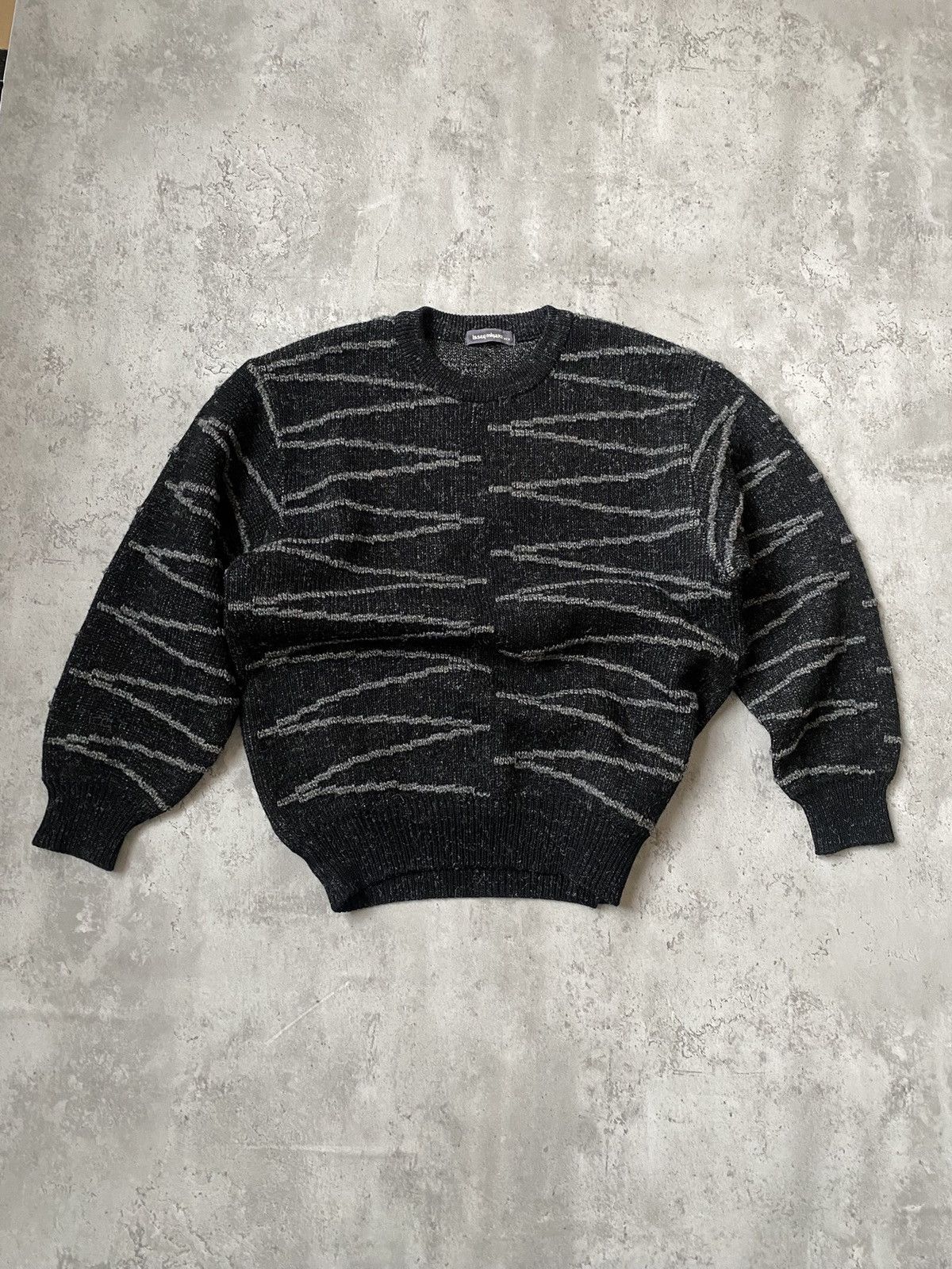 Issey Miyake Issey Miyake Men Archive wool sweater 80s Size US M / EU 48-50 / 2 - 4 Thumbnail