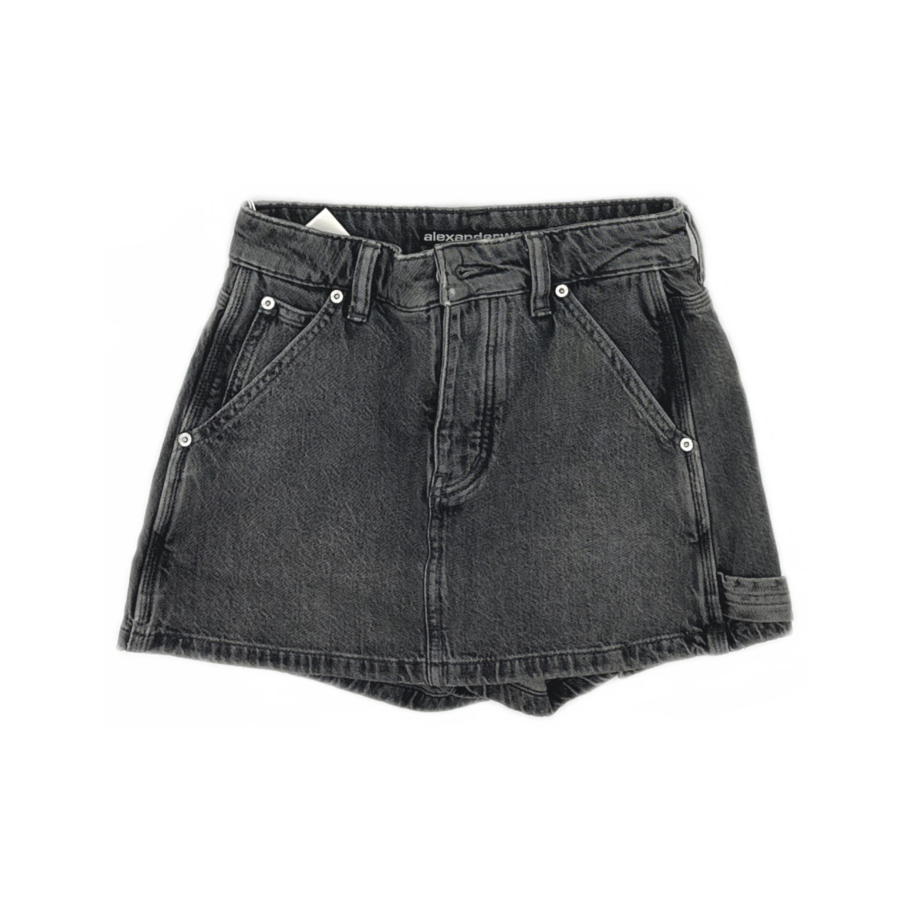 Alexander Wang Alexander Wang Washed Denim Mini Skirt Size 24 Size 24" / US 00 / IT 34 - 1 Thumbnail