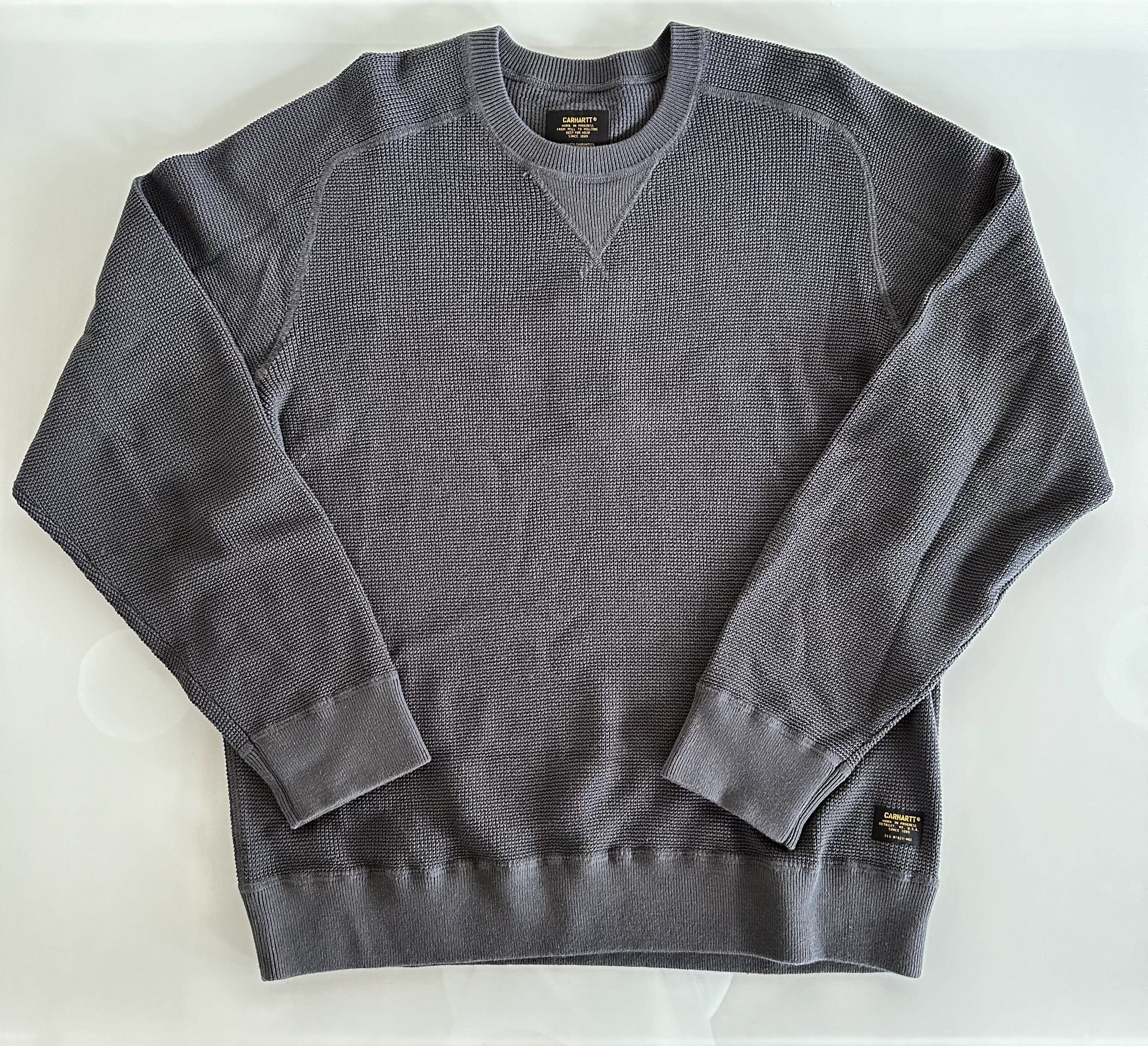 image of Carhartt Wip Moross Sweater XL in Charcoal, Men's