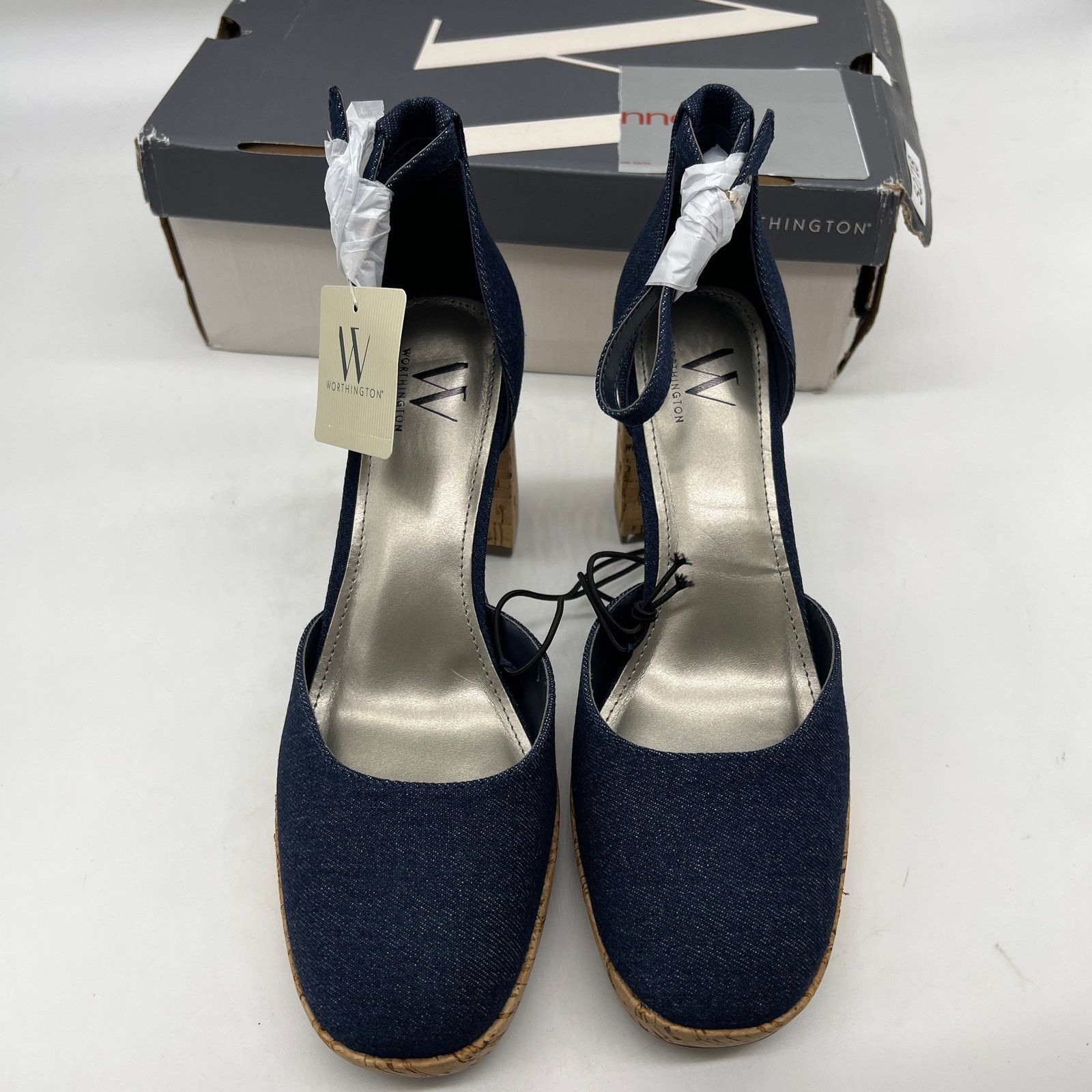 Other Worthington Womens Panama Block Heel Pumps Size US 9.5 / IT 39.5 - 4 Thumbnail