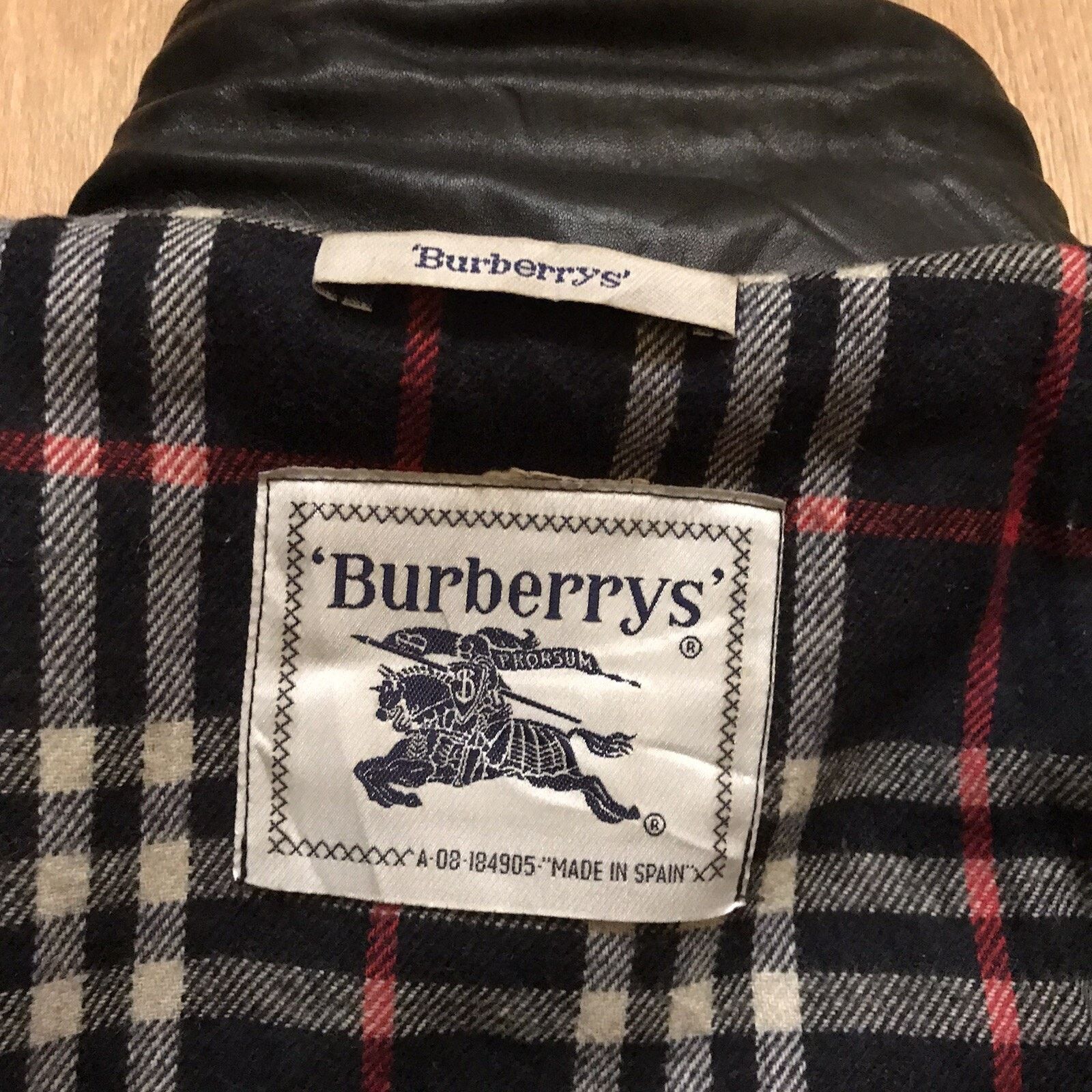 Burberry Vintage Burberry Leather JACKET nova check OvERCOAT women's Size L / US 10 / IT 46 - 10 Thumbnail