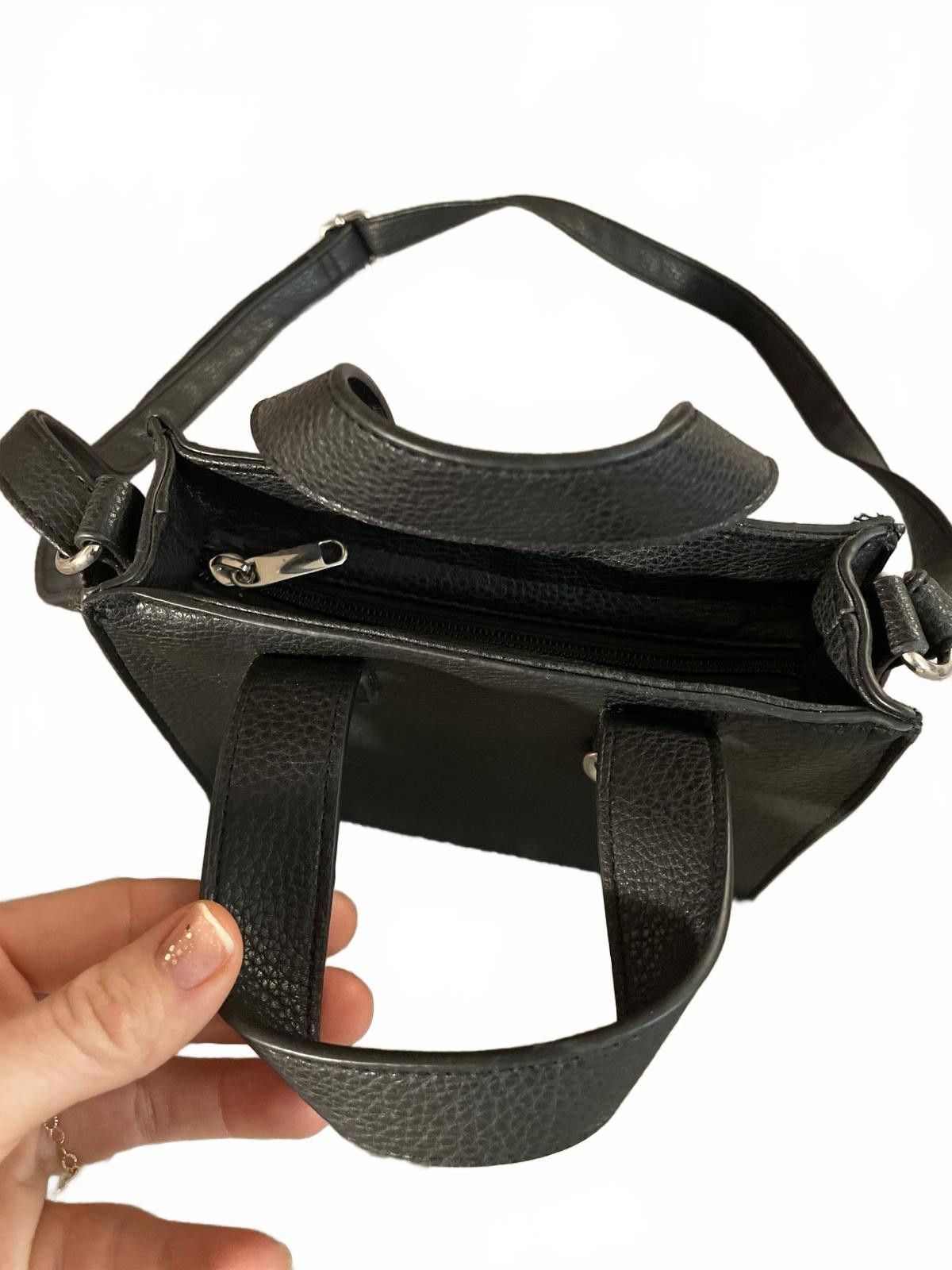 Other Wild Fable Purse Faux Leather Women's Black Small Crossbody Size ONE SIZE - 2 Thumbnail
