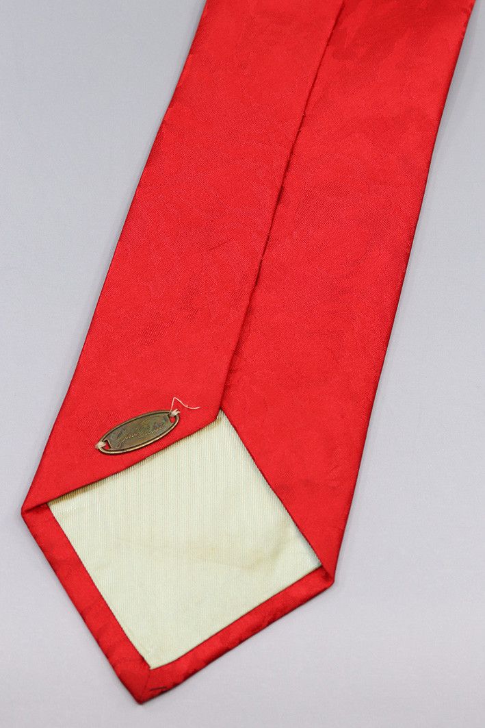 Other Gino Pilati Red Silk Tie with Harlequin Umbrella Print Size ONE SIZE - 2 Thumbnail