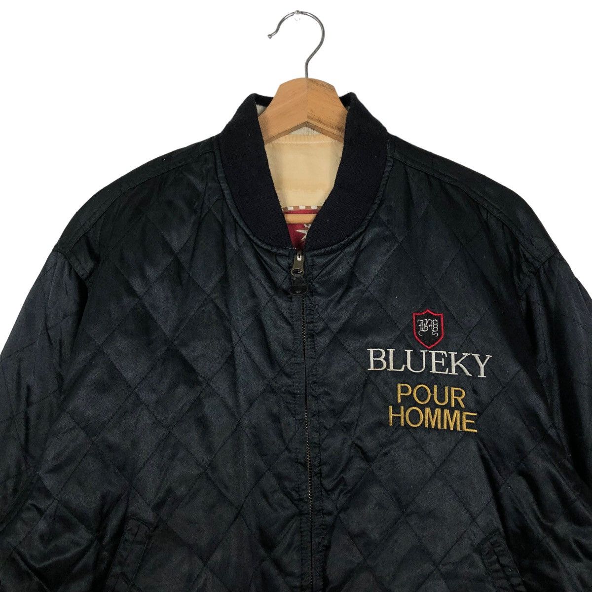 Japanese Brand 🔥90’s Vintage Bomber Jacket Reversible Blueky Refined Japan Size US M / EU 48-50 / 2 - 2 Thumbnail