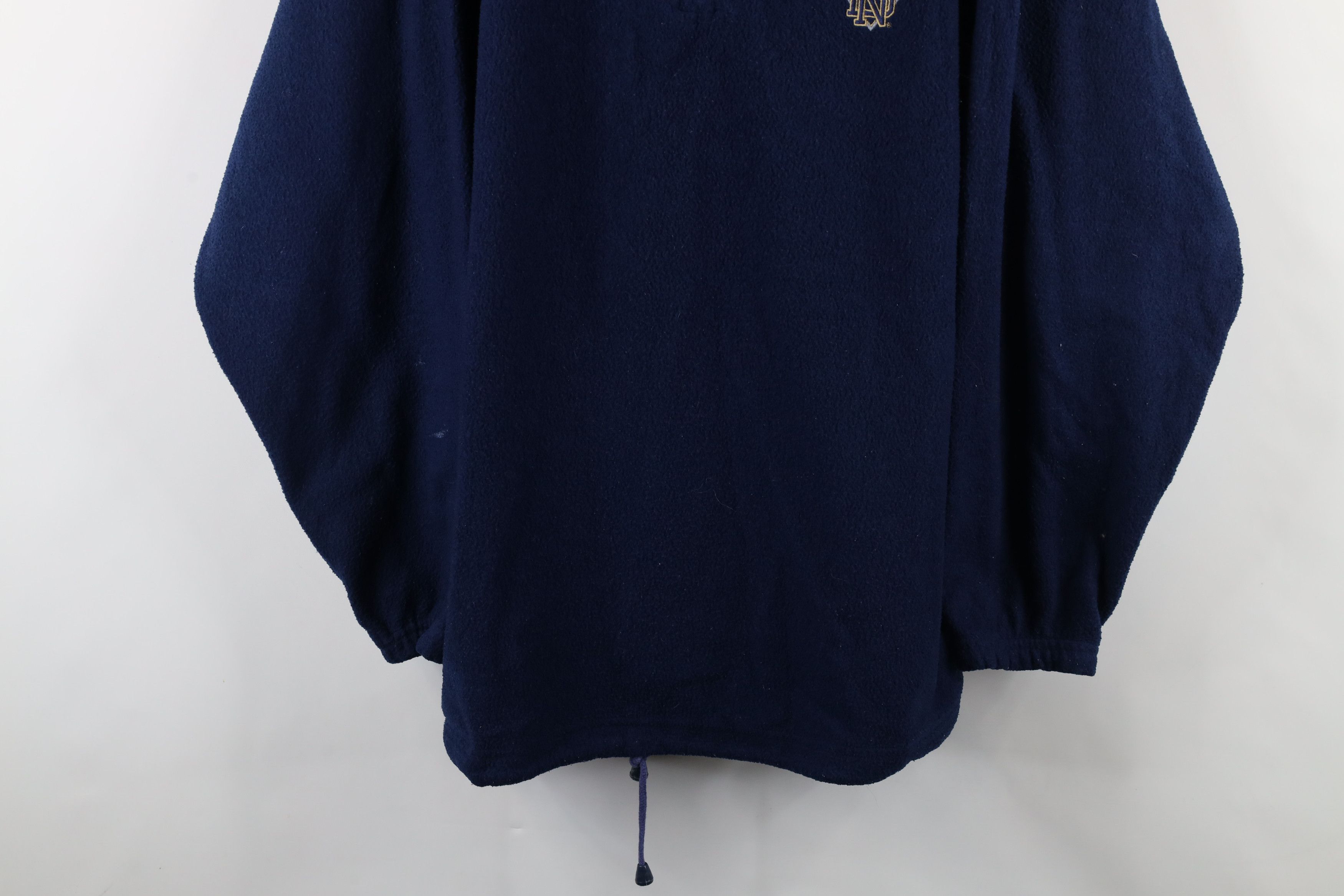 Vintage Vintage 90s Notre Dame University Fleece Half Zip Sweater Size US XXL / EU 58 / 5 - 3 Thumbnail