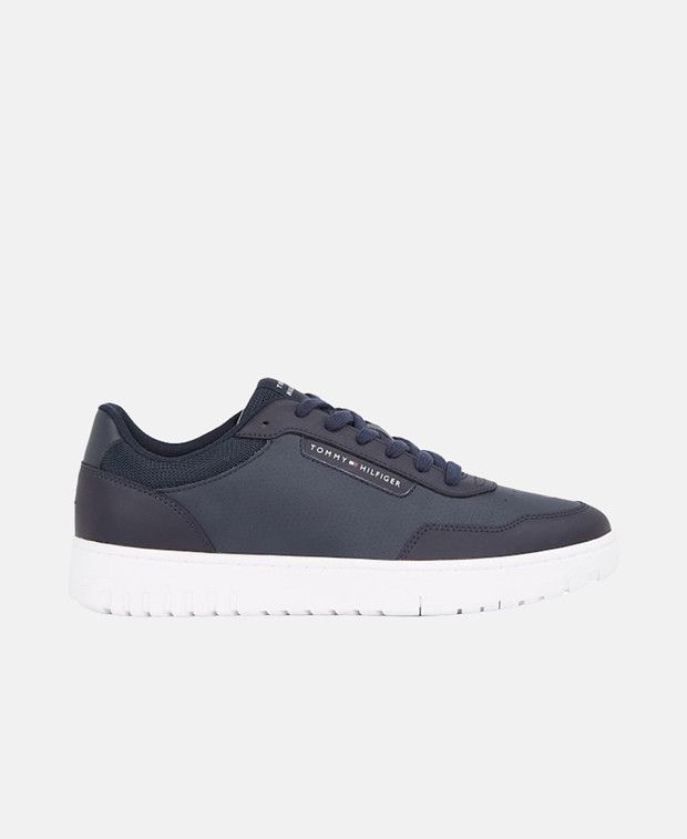 Tommy Hilfiger Th Basket Core LthPinperf Sneakers Size US 7 / EU 40 - 1 Thumbnail