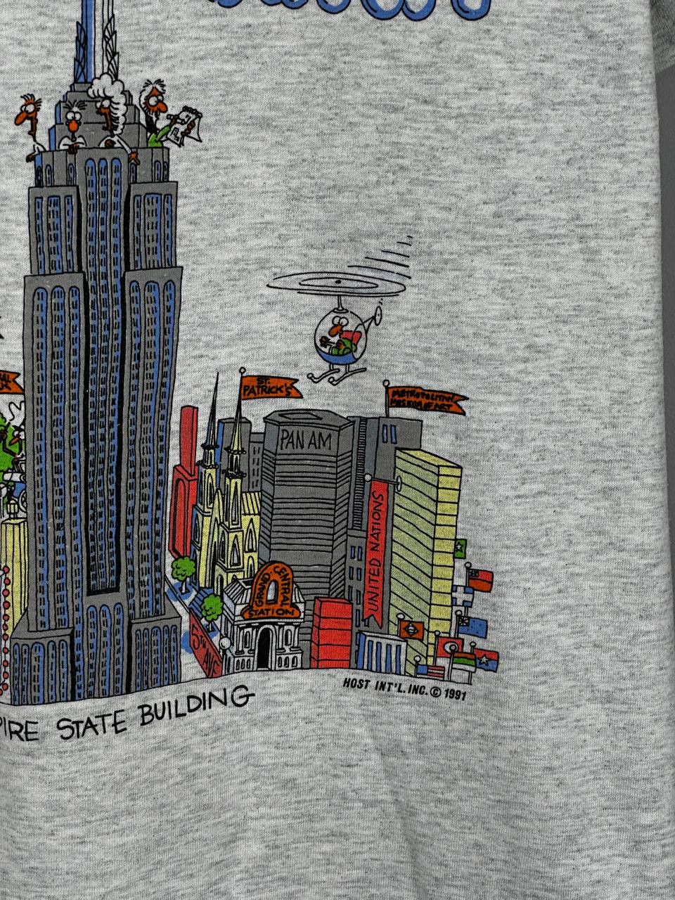 I Love NY Vintage 1991 Love New York City Grey T-Shirt Size US S / EU 44-46 / 1 - 4 Thumbnail