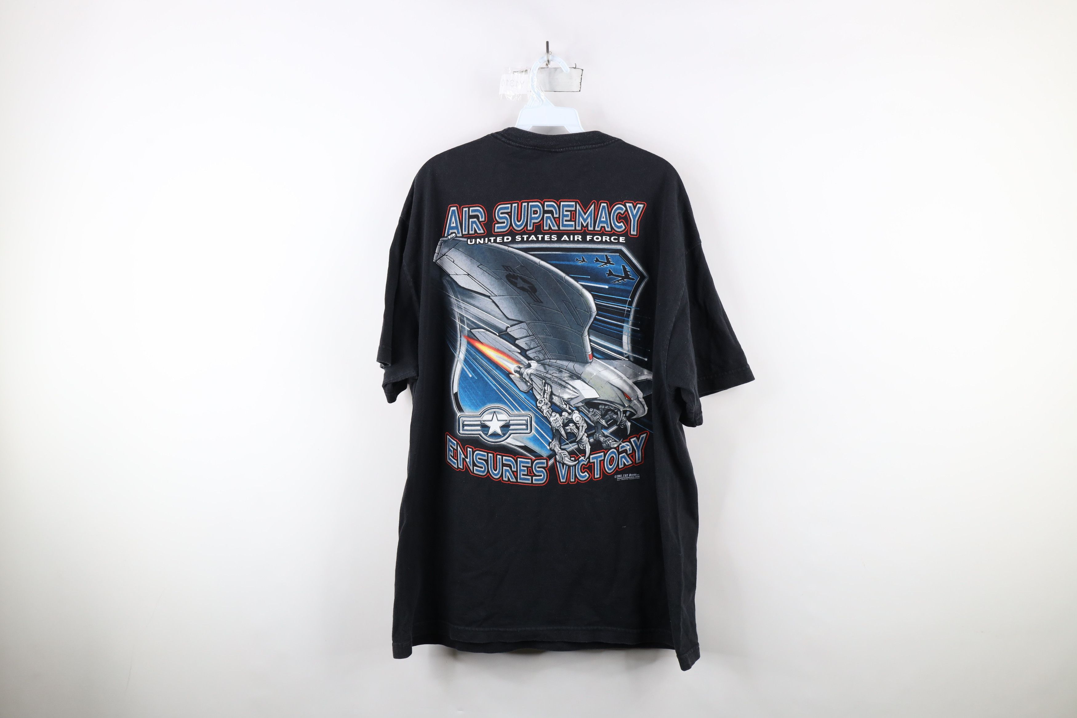 Vintage Vintage Y2K 2007 United States Air Force Jet Plane T-Shirt Size US XL / EU 56 / 4 - 12 Thumbnail