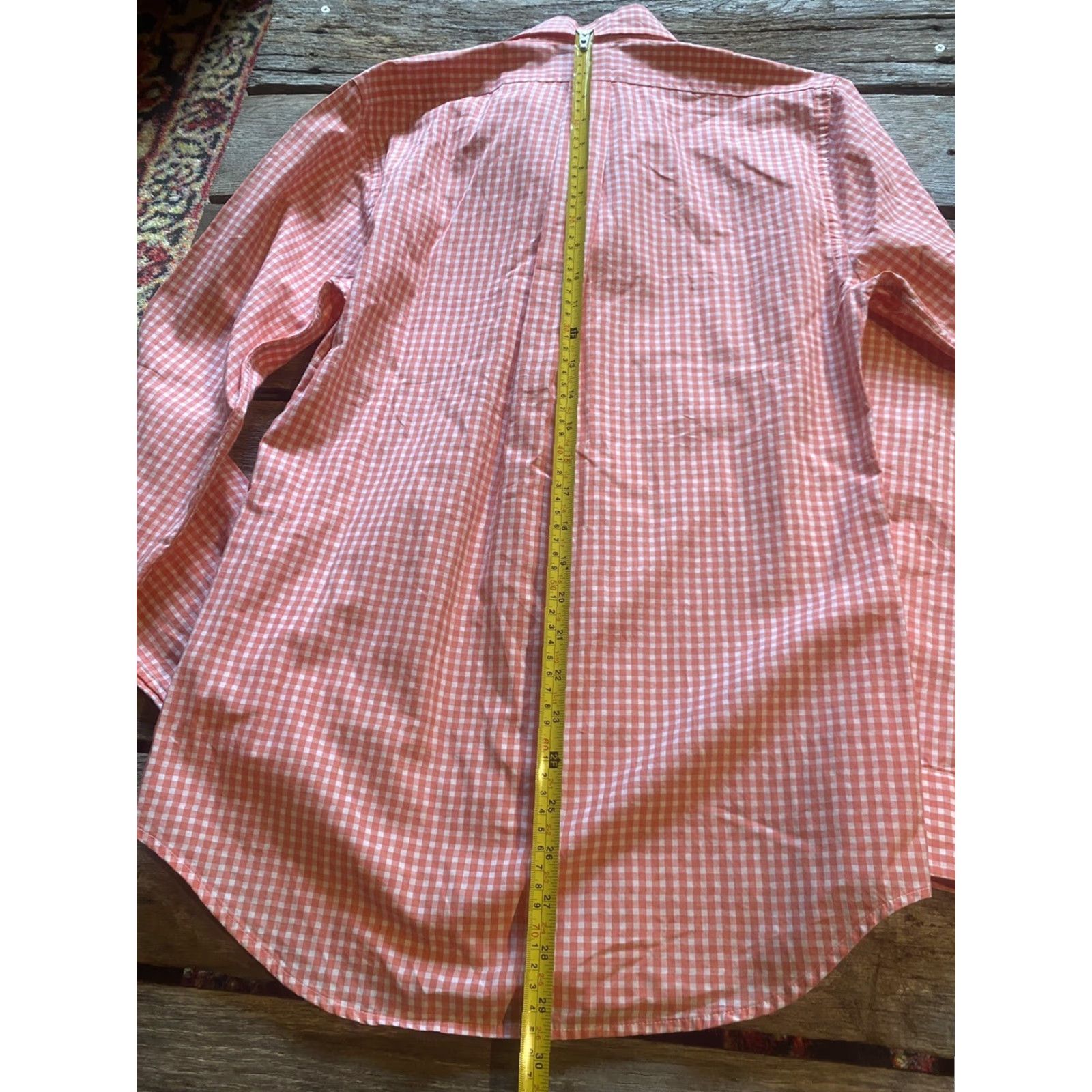 Vineyard Vines Vineyard Vines Tucker Shirt XS Coral Check Button Down Long Sleeve Mens Size US XS / EU 42 / 0 - 5 Thumbnail