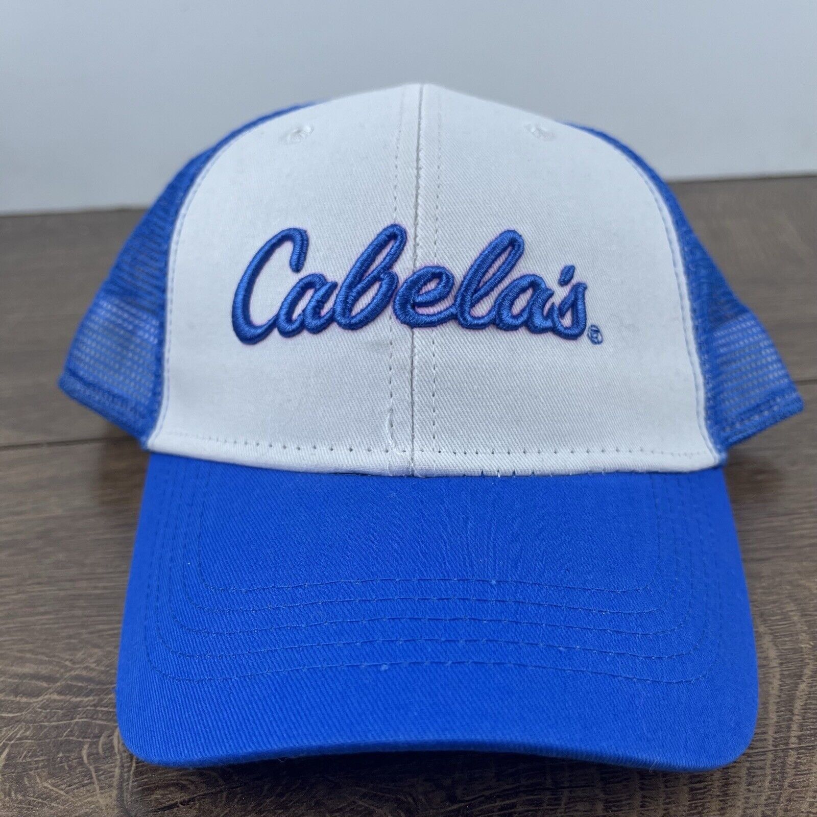 Other Cabela's Snapback Hat Cabela Blue White Cap Hat Adjustable H Size ONE SIZE - 4 Thumbnail