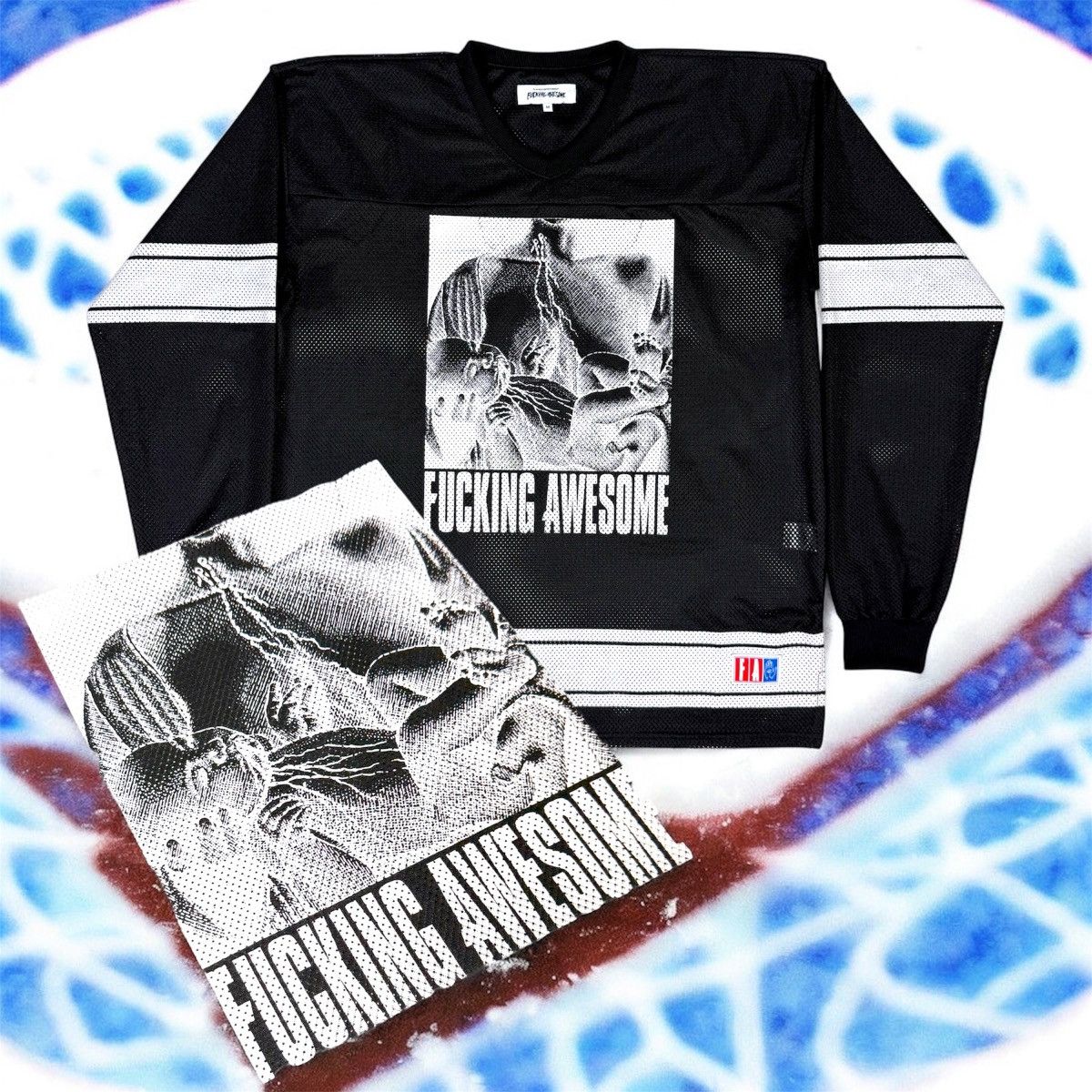 Fucking Awesome Fucking Awesome Blood Baby Mesh Hockey Longsleeve Jersey Size US M / EU 48-50 / 2 - 2 Thumbnail