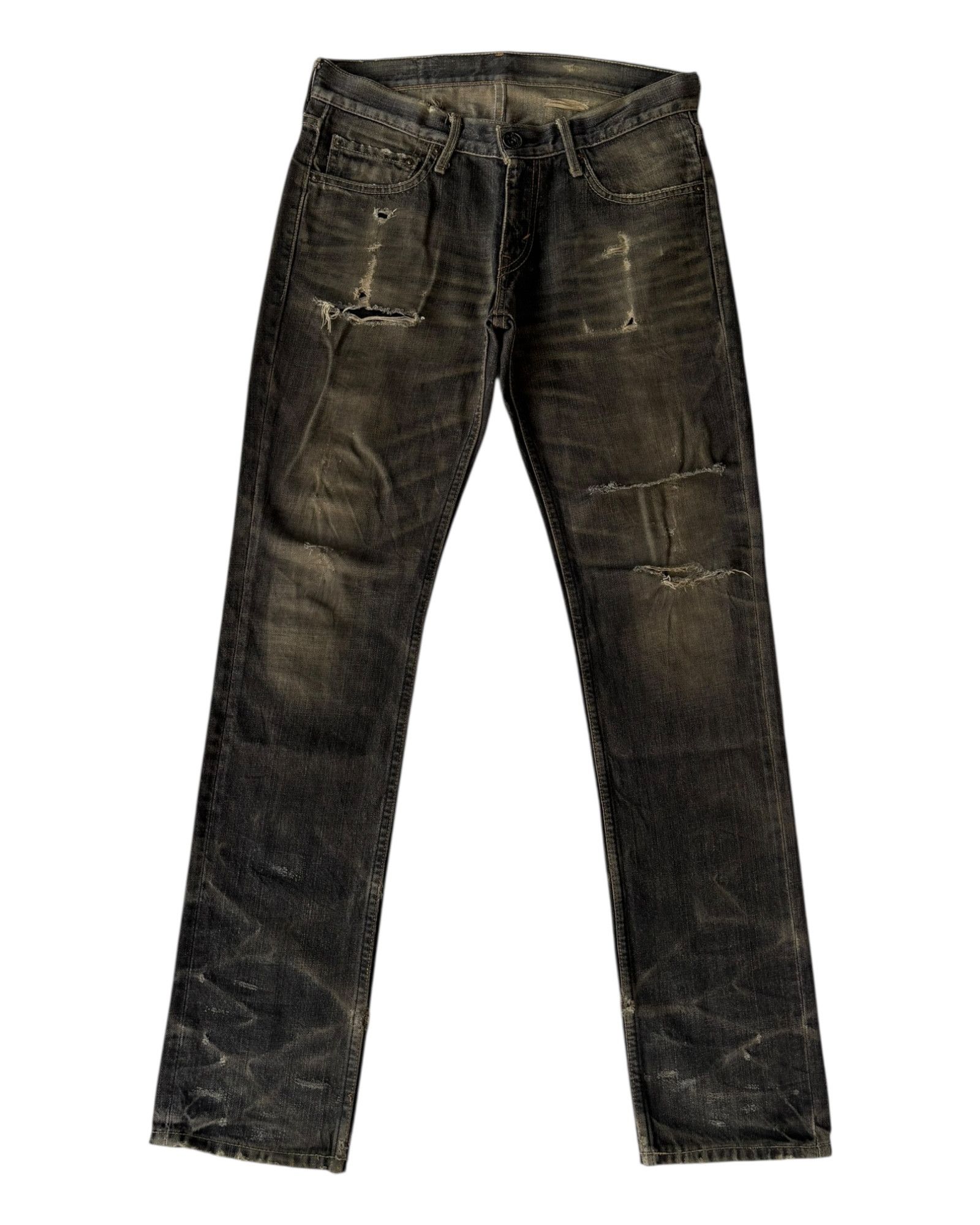 Kapital Vintage Levis 605 Thrashed Distress Clawmark Jean Size US 31 - 7 Thumbnail