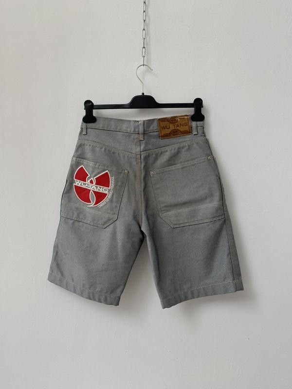 Wu-Tang Clan Vintage 90s Wu Wear Baggy Jeans Shorts Embroidered
