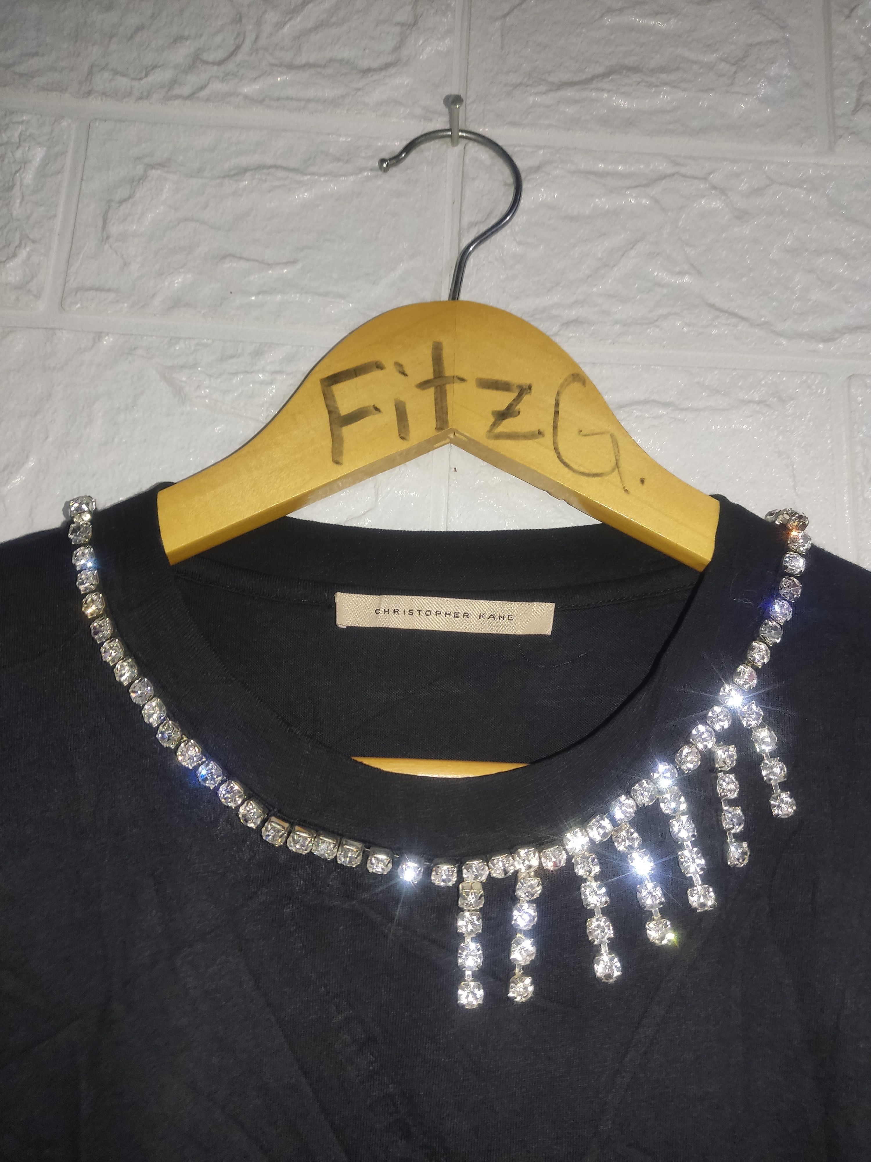 Christopher Kane Christopher Kane T-shirt With Crystal Size US L / EU 52-54 / 3 - 3 Thumbnail