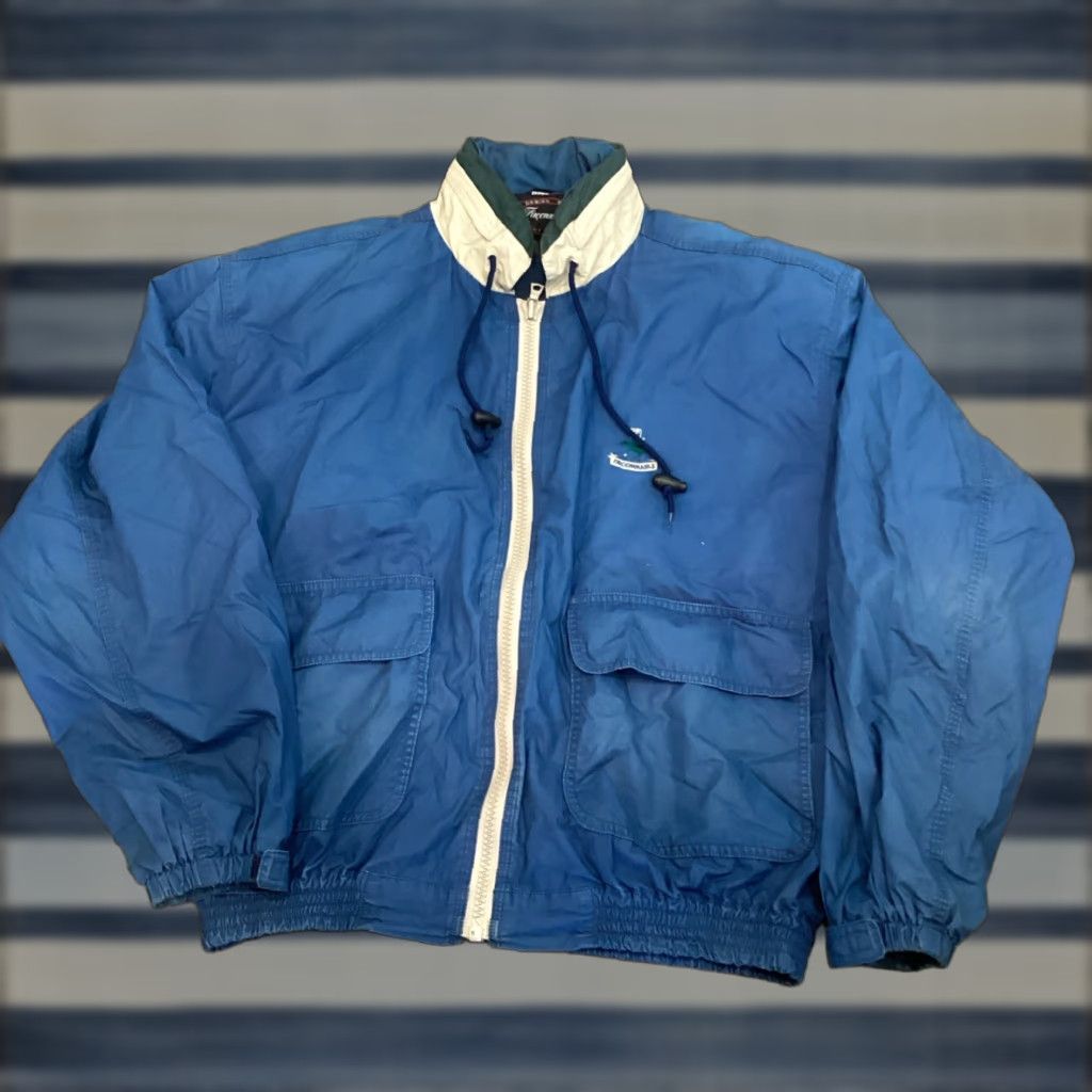 Faconnable VINTAGE Faconnable Military Jacket Cotton Blend Men's Large Blue Softshell Size US L / EU 52-54 / 3 - 1 Thumbnail