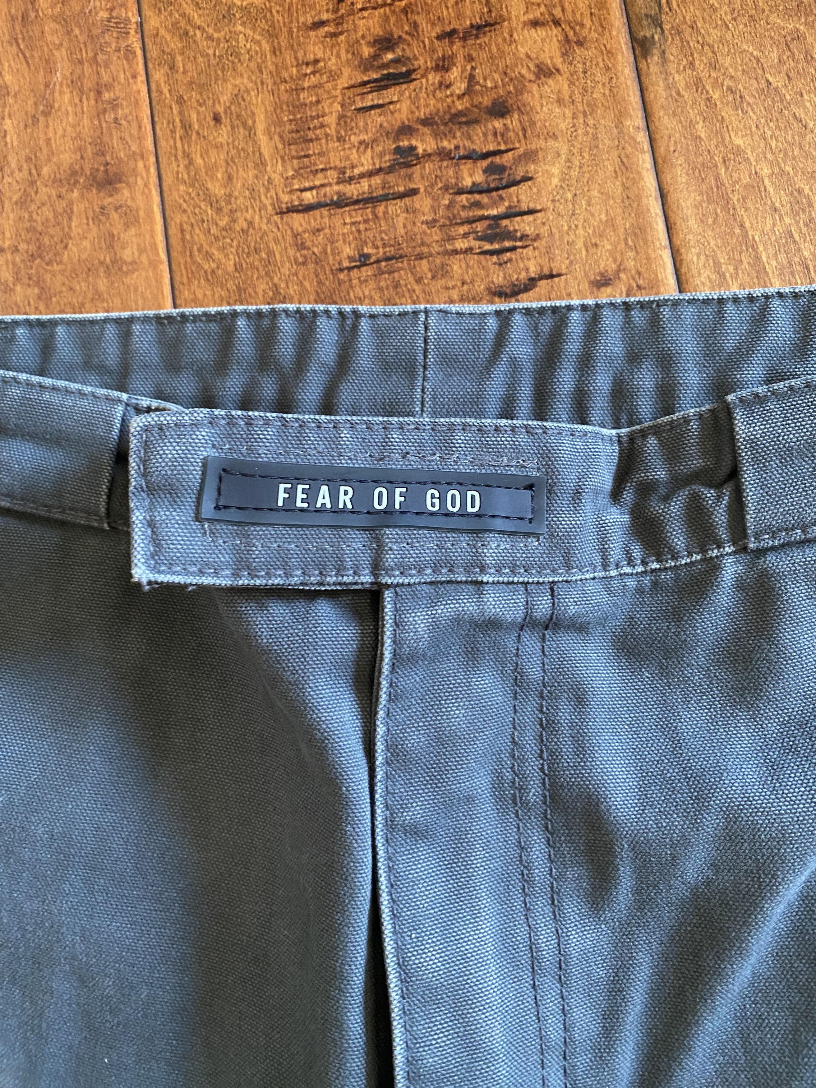 Fear of God Sixth Collection Nylon Double Front Canvas Work Pants Size US 30 / EU 46 - 4 Thumbnail