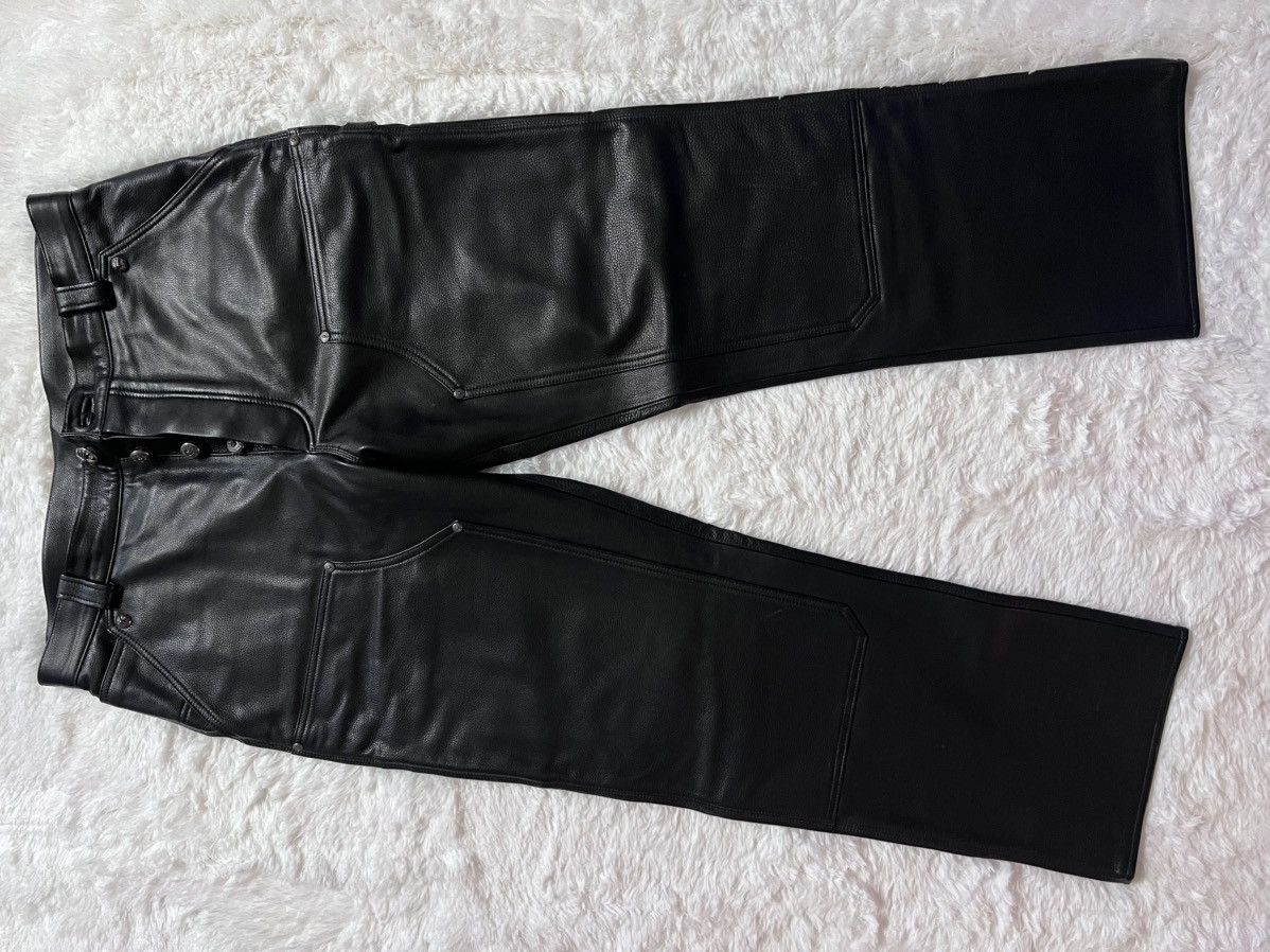 Chrome Hearts Chrome Hearts Double Knee Carpenter Leather Pants Size US 36 / EU 52 - 20 Thumbnail