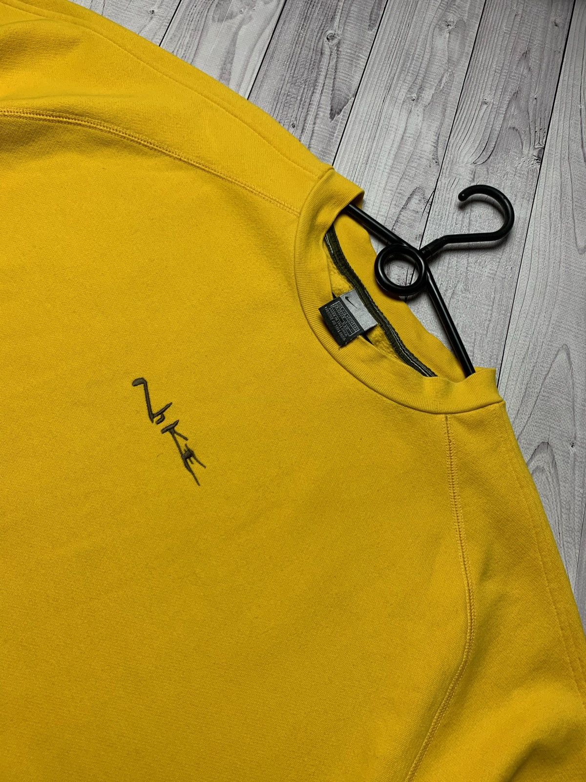 Nike × Vintage Nike vintage sweatshirt rare logo yellow Size Xxl Size US XXL / EU 58 / 5 - 3 Thumbnail