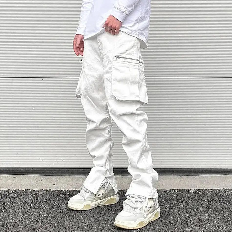 Japanese Brand Vintage jeans with pleats baggy Harajuku style pockets Y2K Size US 32 / EU 48 - 1 Thumbnail