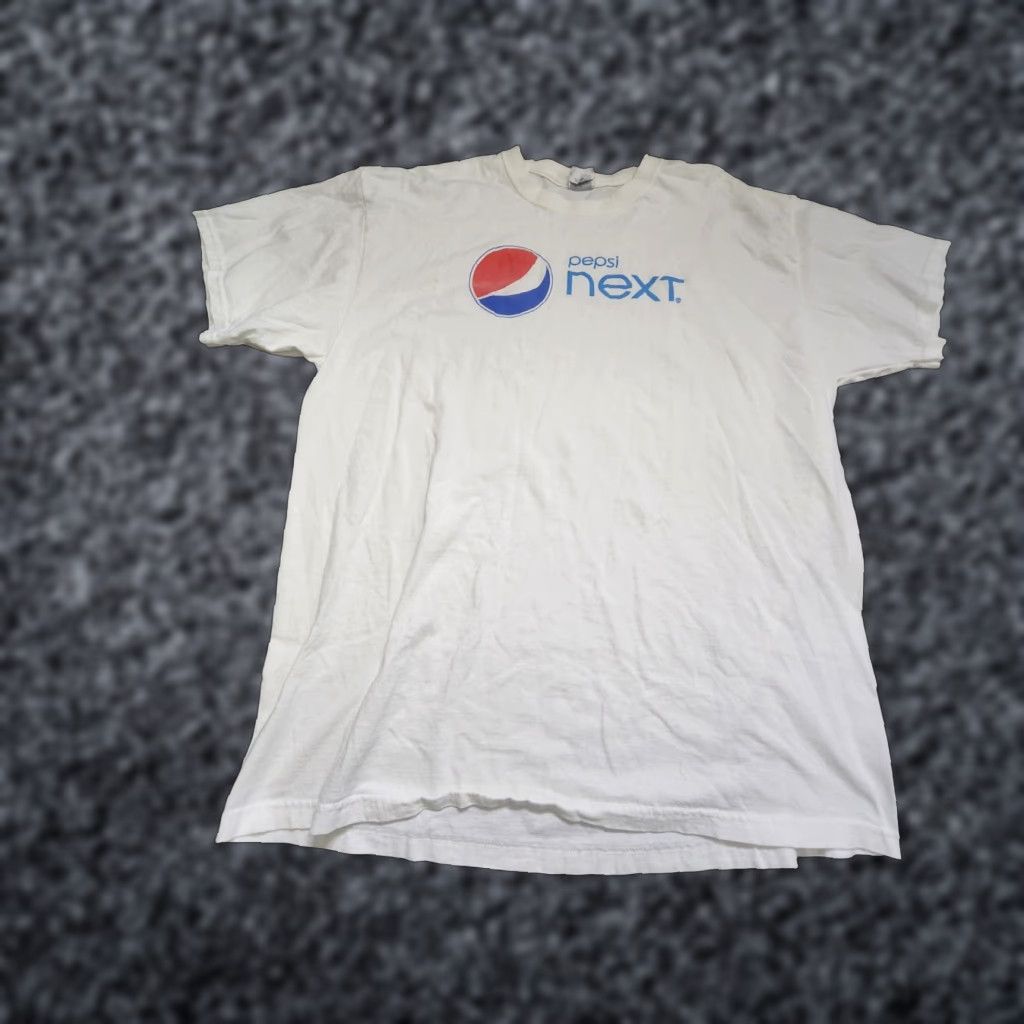 Jerzees VINTAGE JERZEES XL Pepsi Next T-Shirt White 90s Employee Promo Gear Mens Size US XL / EU 56 / 4 - 1 Thumbnail