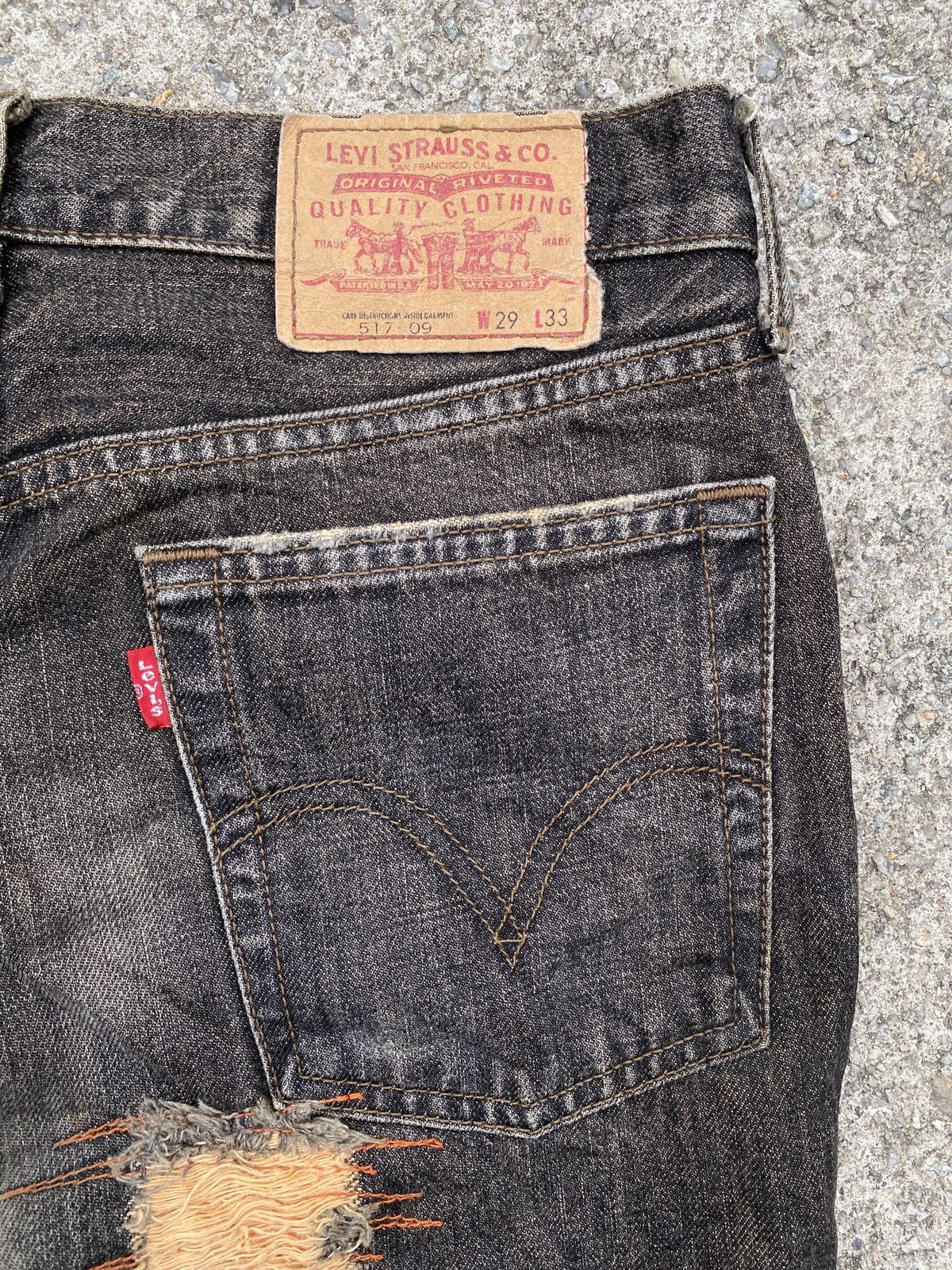 Levi's 2000s - Levi’s 517 Distressed Flare Denim Size US 29 - 13 Thumbnail