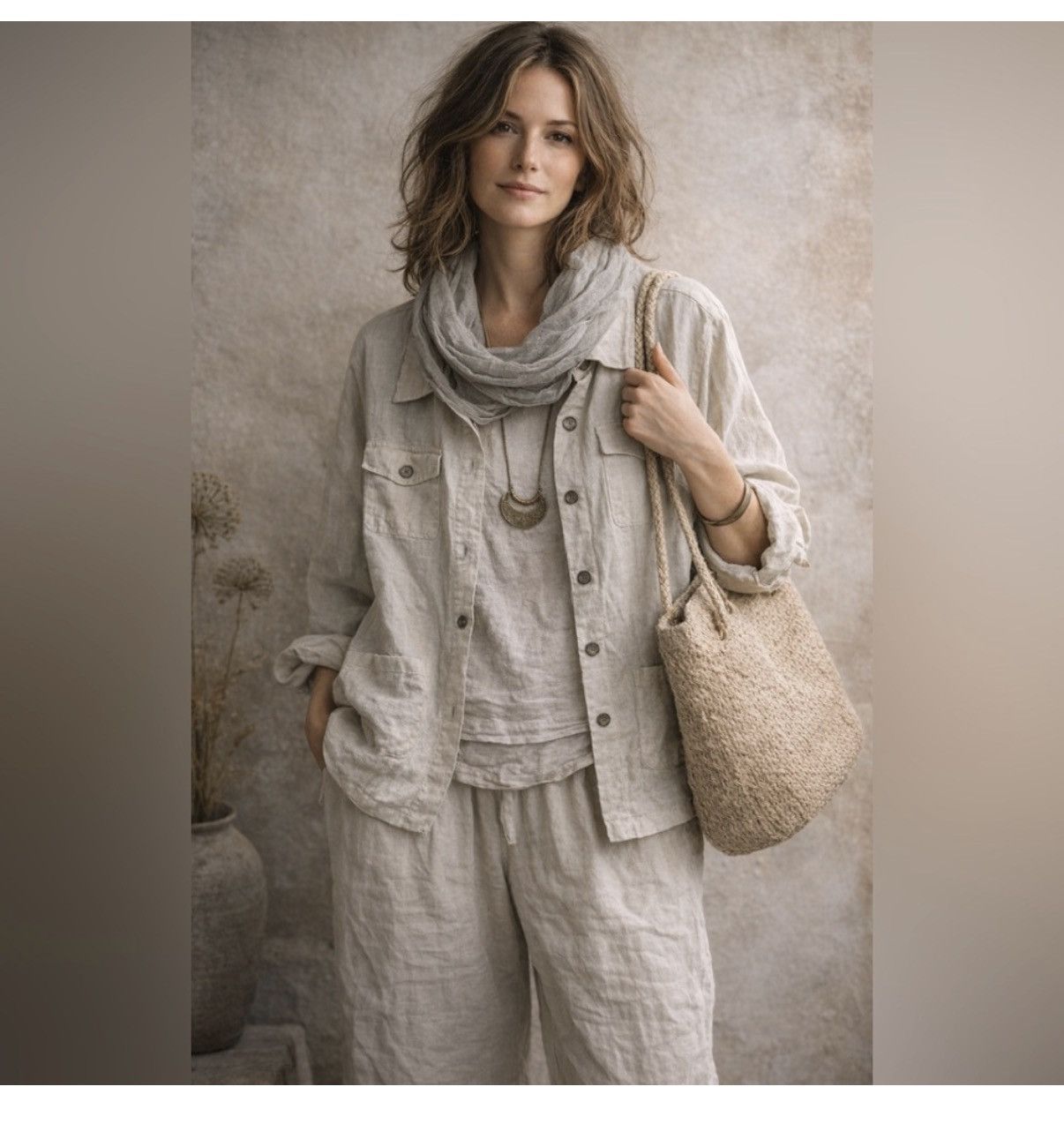 Other Carol LeValley San Francisco Linen Utility Shirt Jacket USA Size XL / US 12-14 / IT 48-50 - 1 Thumbnail