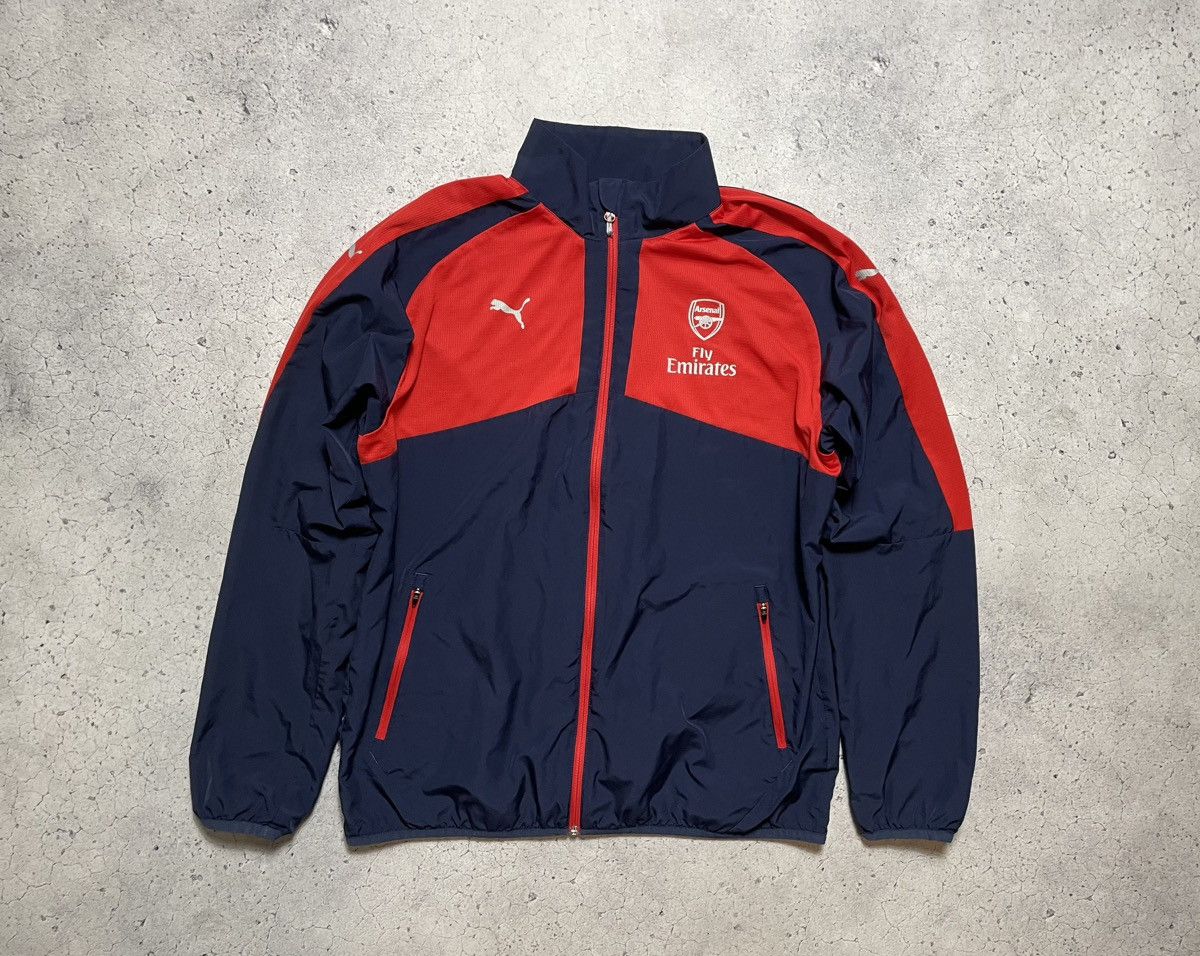 Puma Vintage Nylon Football Jacket Windbreaker Puma FC Arsenal Size US XL / EU 56 / 4 - 1 Thumbnail