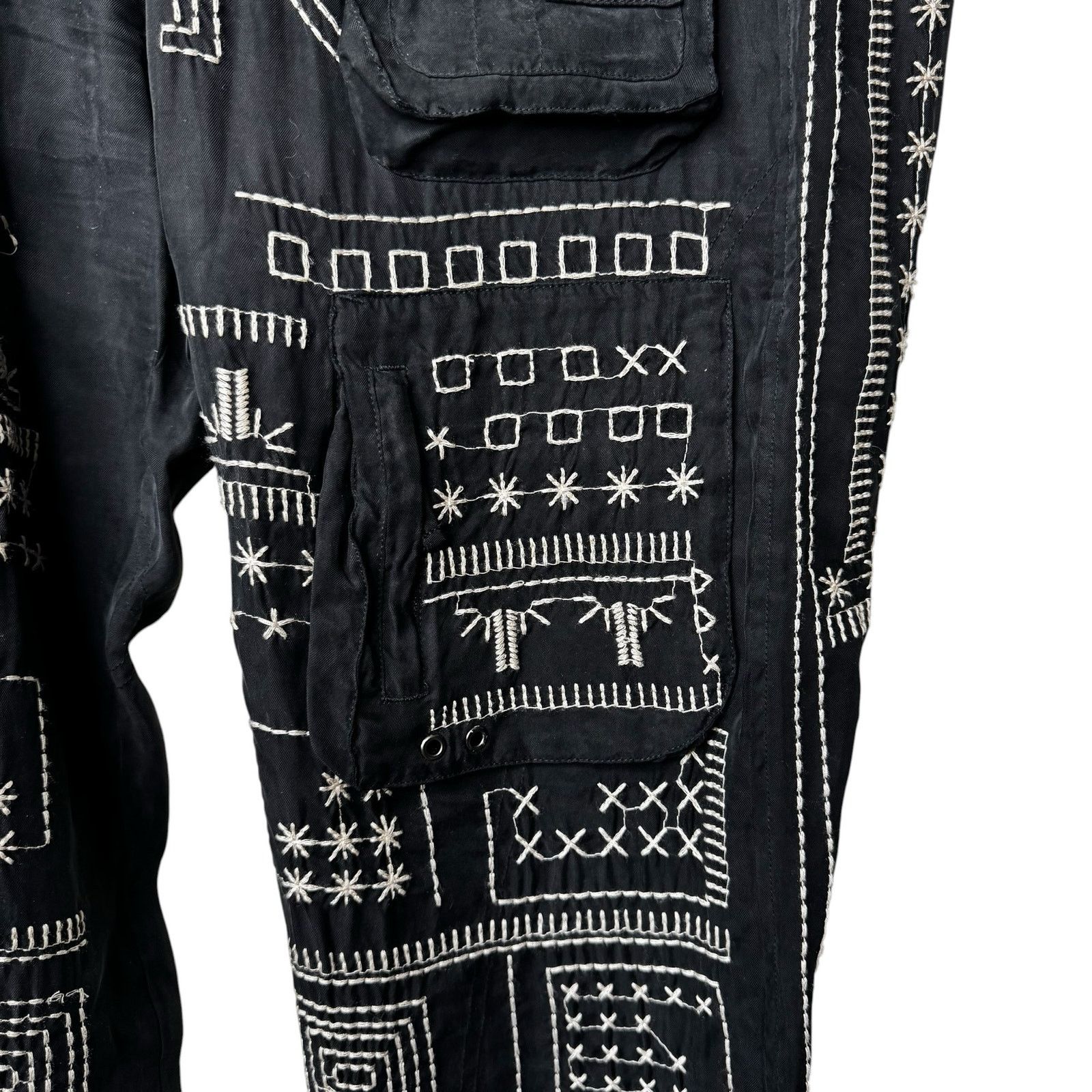 Johnny Was JOHNNY WAS BLAKE CARGO PANT Black Size 8 Size 30" / US 8 / IT 44 - 7 Thumbnail