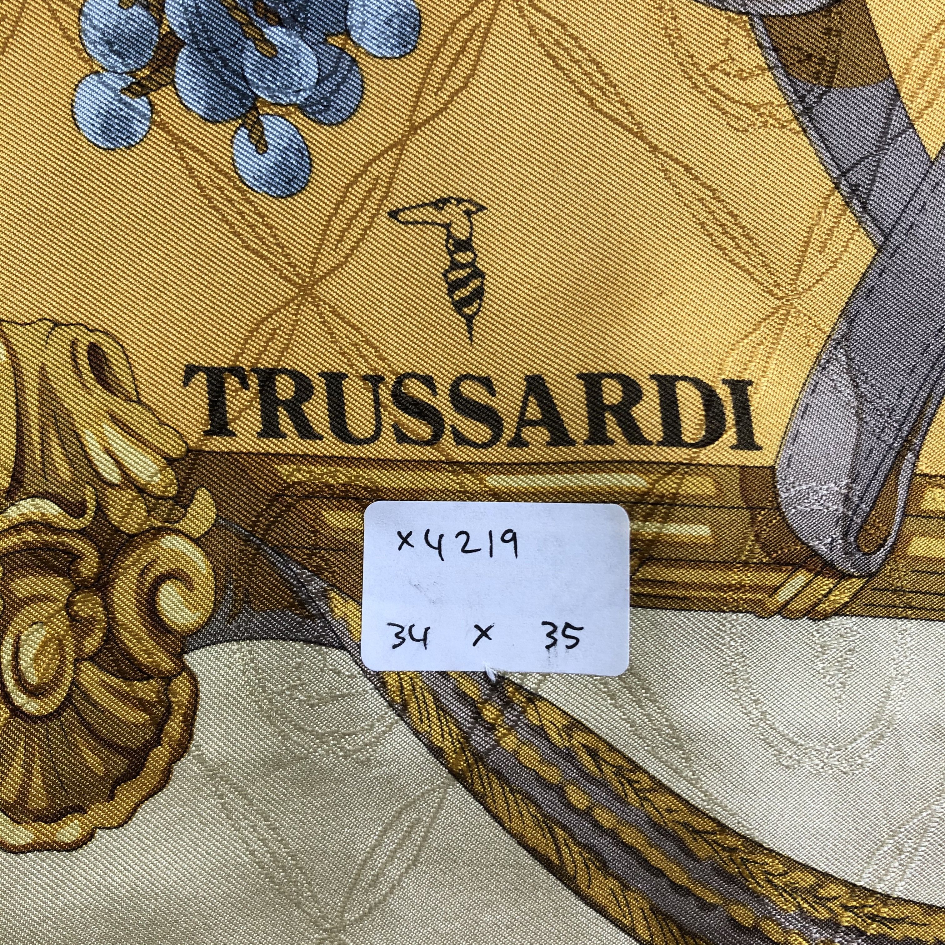Trussardi × Vintage Vintage Trussardi Silk Scarf Size ONE SIZE - 6 Thumbnail